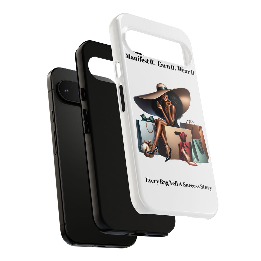 Phone Case - "Manifest It. Earn It. Wear It." Chic Shopper Design