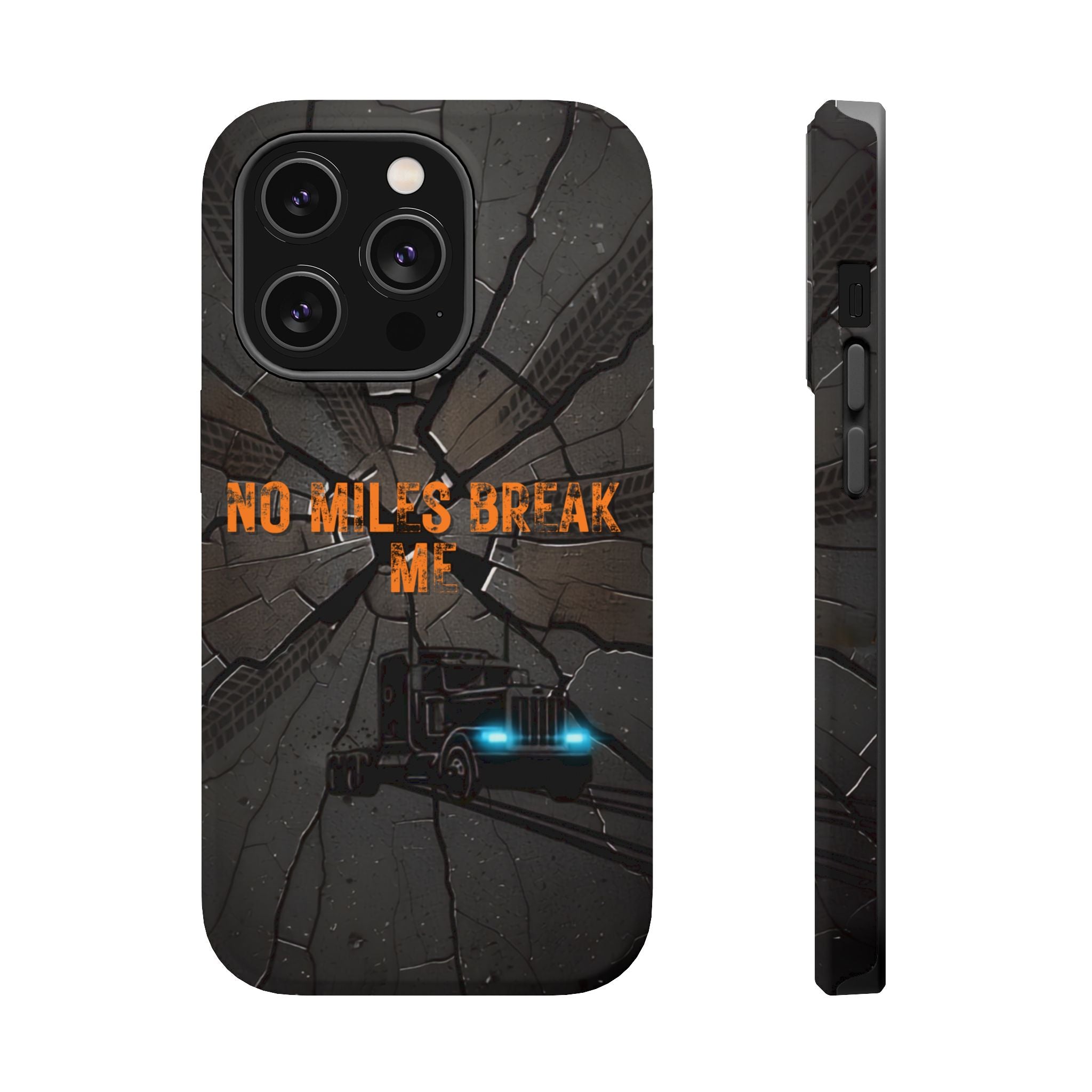 Phone Case — Fiery Semi Truck Magnetic Impact-Resistant Case