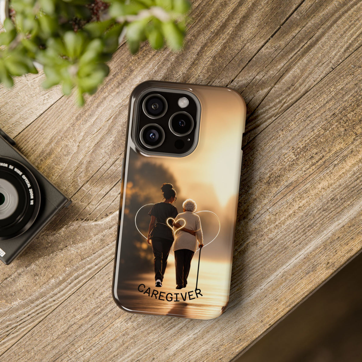 Caregiver Phone Case — Impact-Resistant Protective Case with Heart Design