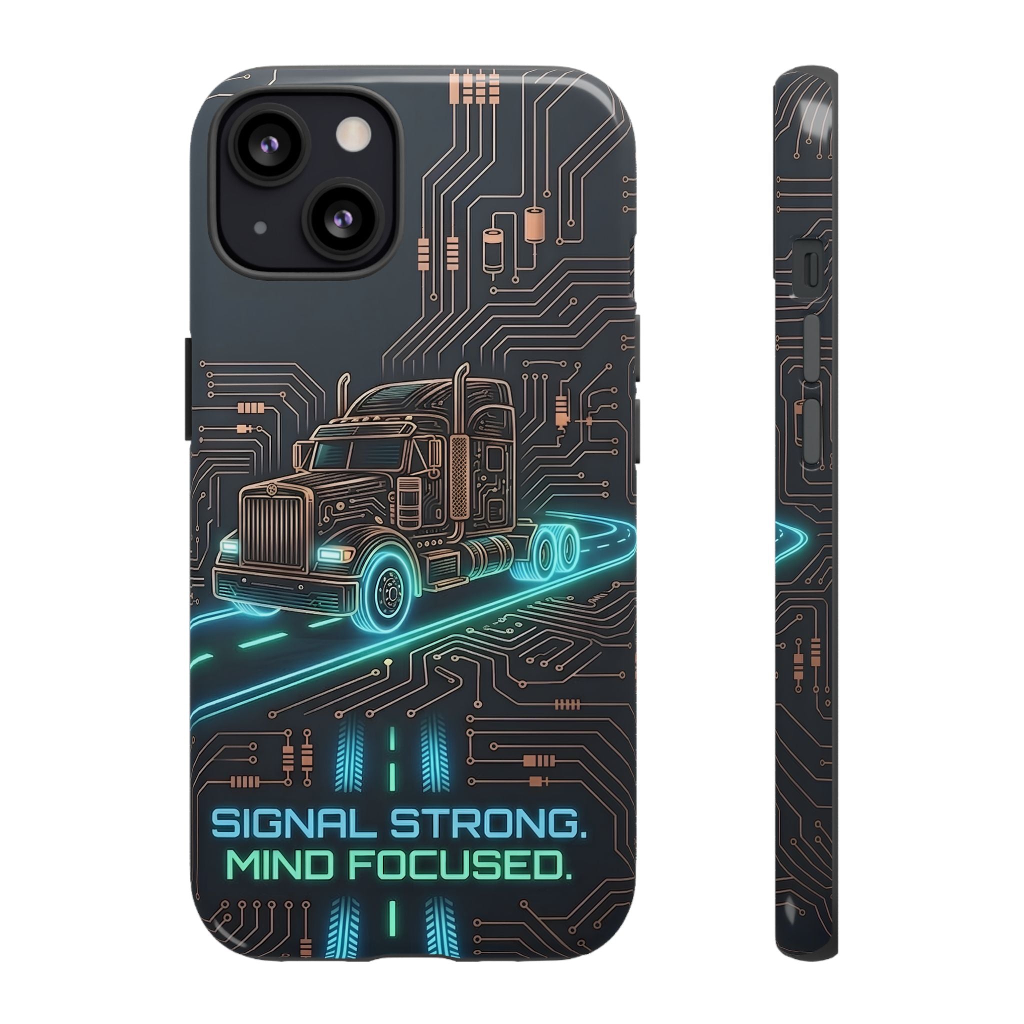 Truck Driver Gamer Phone Case — “Real Life. No Pause Button.”