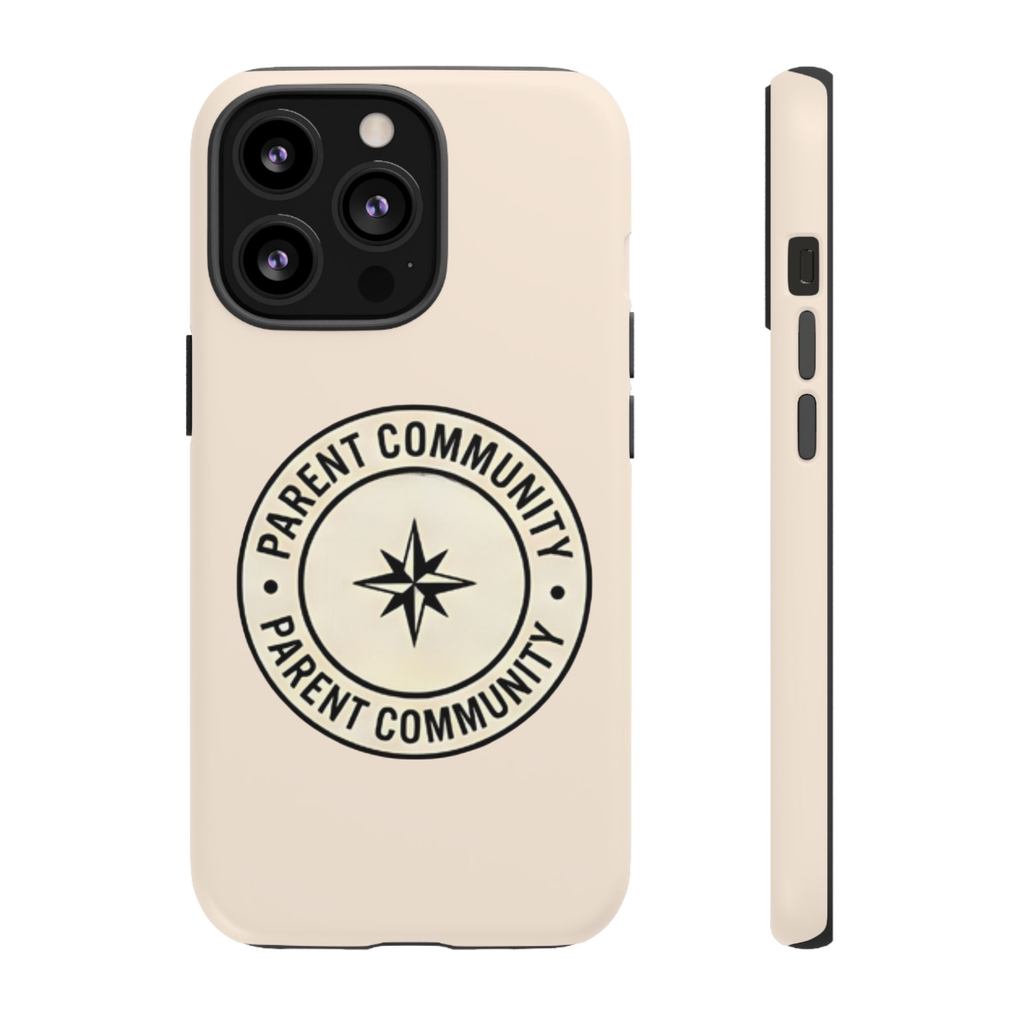 Parent Community Tough Phone Case — Durable Compass Logo Protective Cover