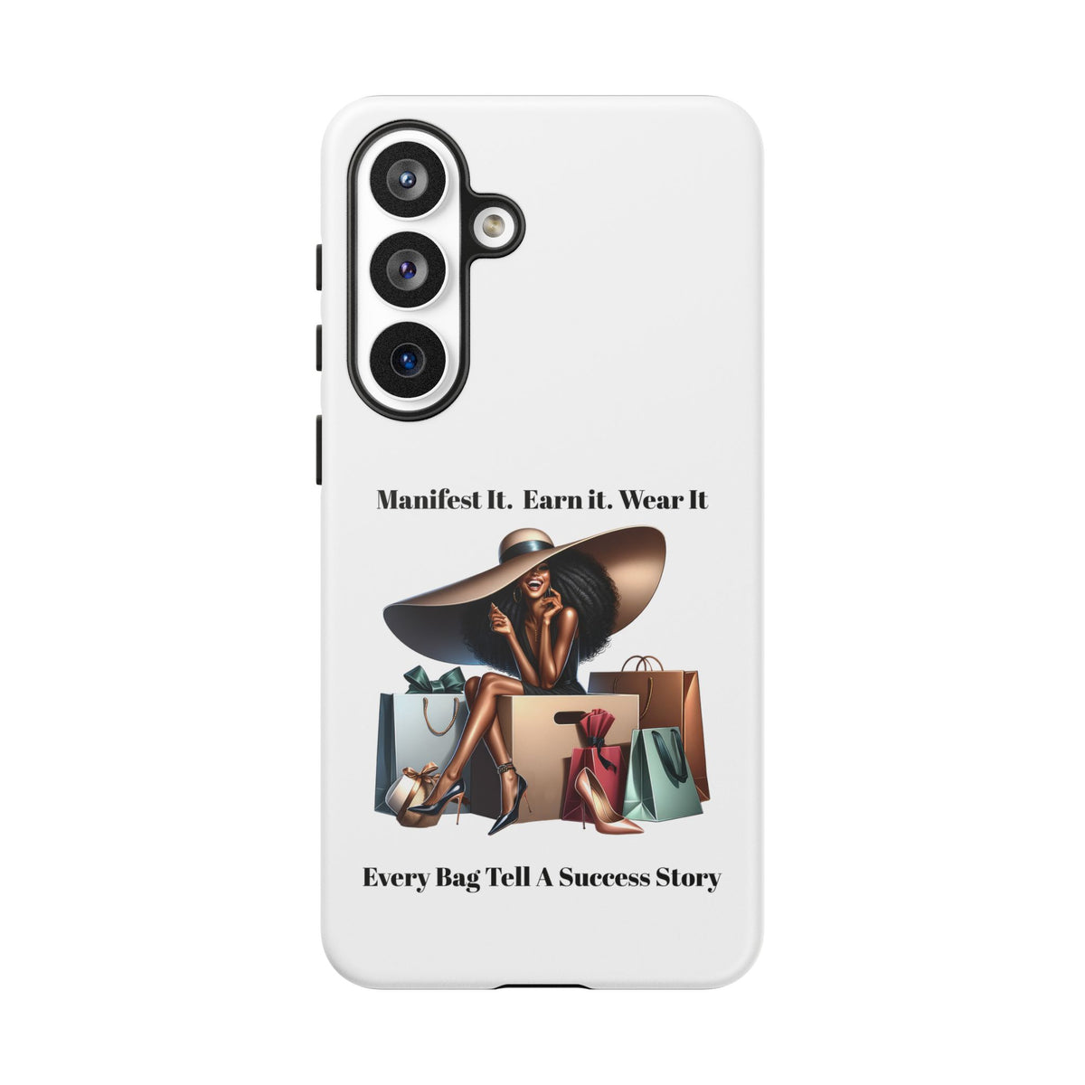 Phone Case - "Manifest It. Earn It. Wear It." Chic Shopper Design