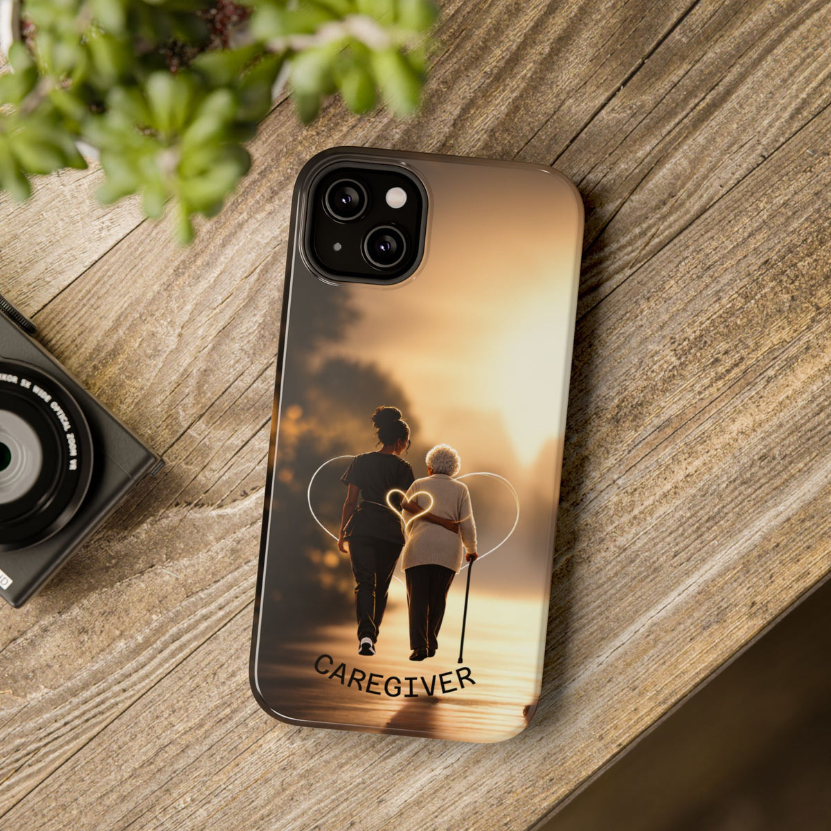 Caregiver Phone Case — Impact-Resistant Protective Case with Heart Design
