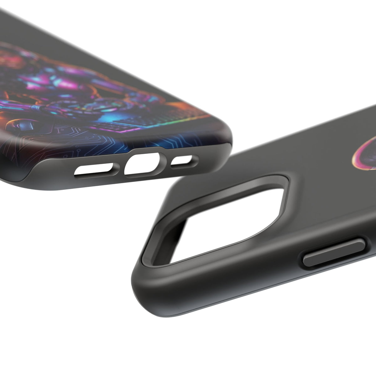 Gamer Girl Cyber Armor Phone Case — Impact‑Resistant Protective Cover