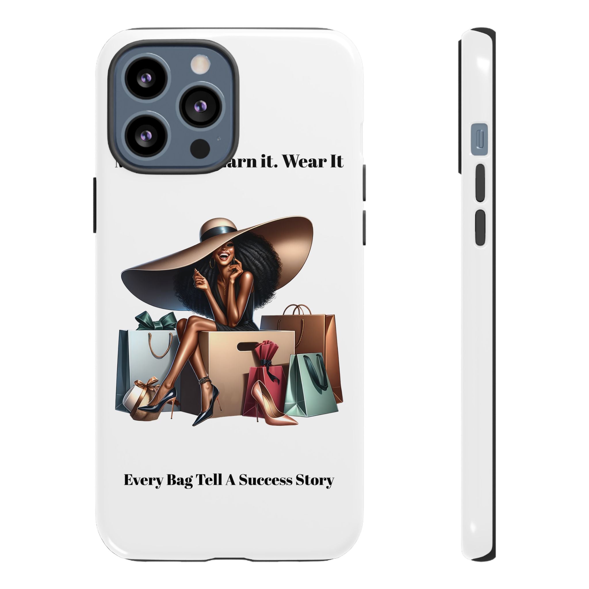 Phone Case - "Manifest It. Earn It. Wear It." Chic Shopper Design