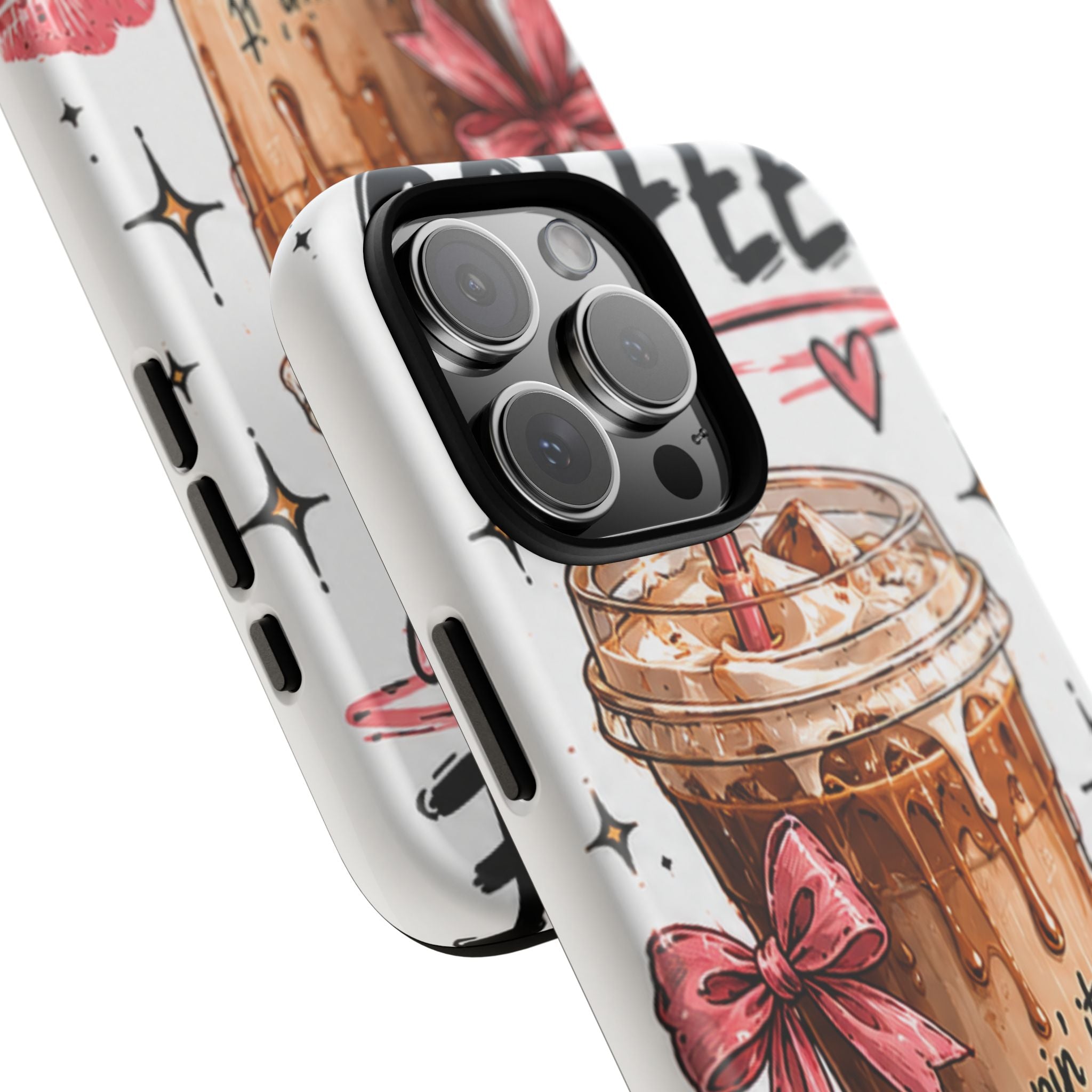 Phone Case — "Keepin' It Cute & Caffeinated" Iced Coffee Design