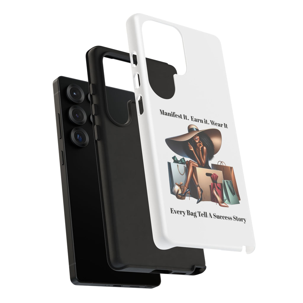 Phone Case - "Manifest It. Earn It. Wear It." Chic Shopper Design