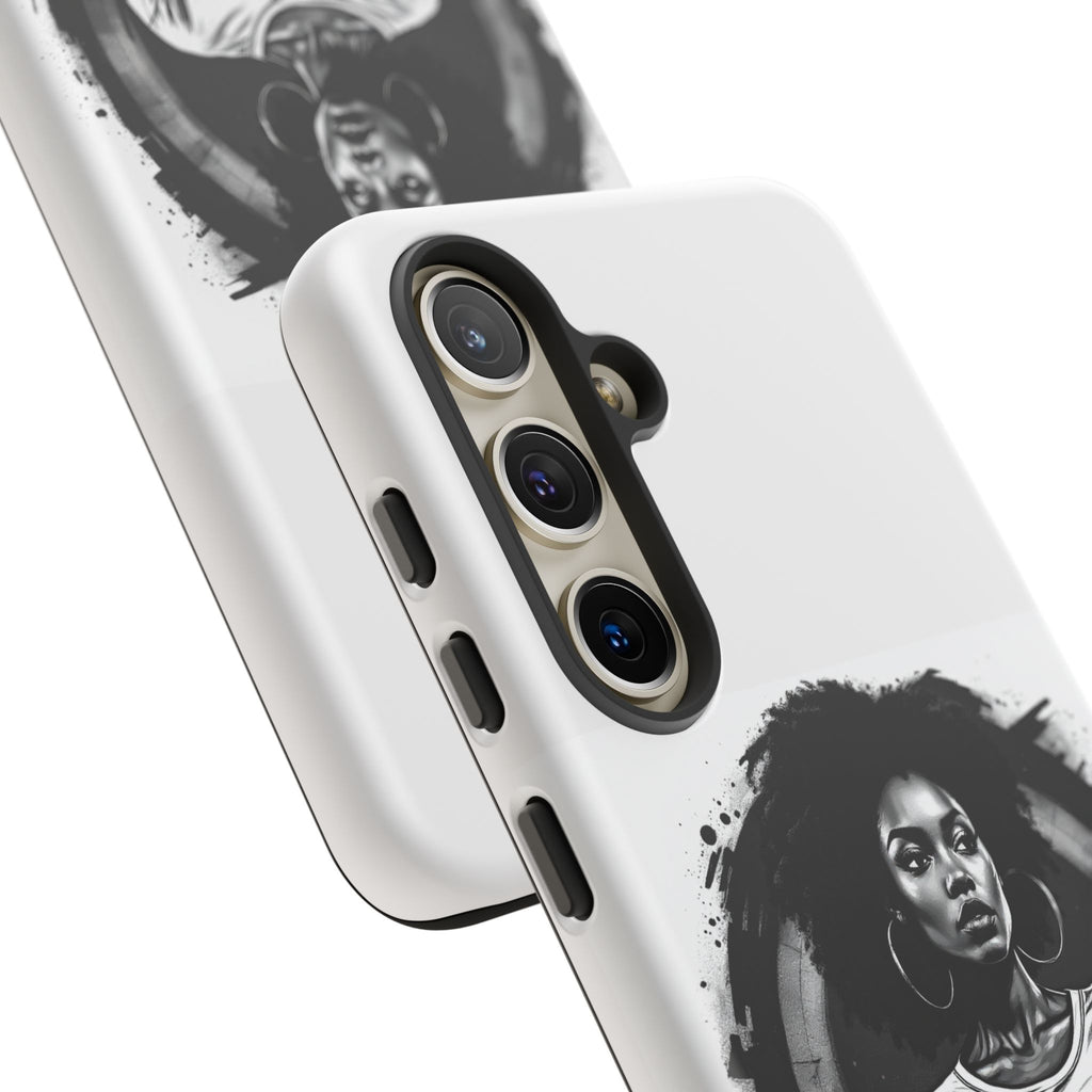 Phone Case — "Long Haul Loyalty" Black & White Portrait Protective Case