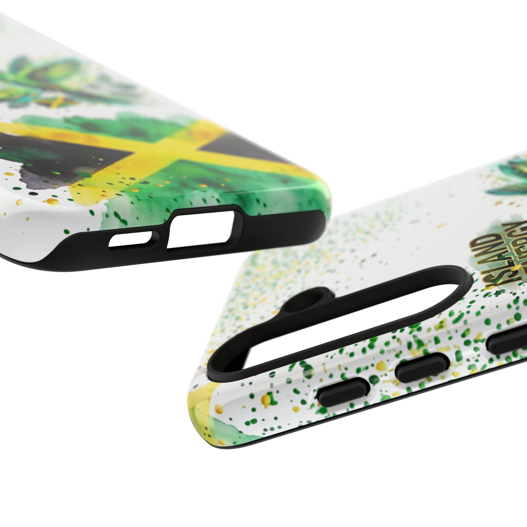 Island Energy Tough Phone Case — Colorful Hummingbird & Tropical Sunset Protective Cover