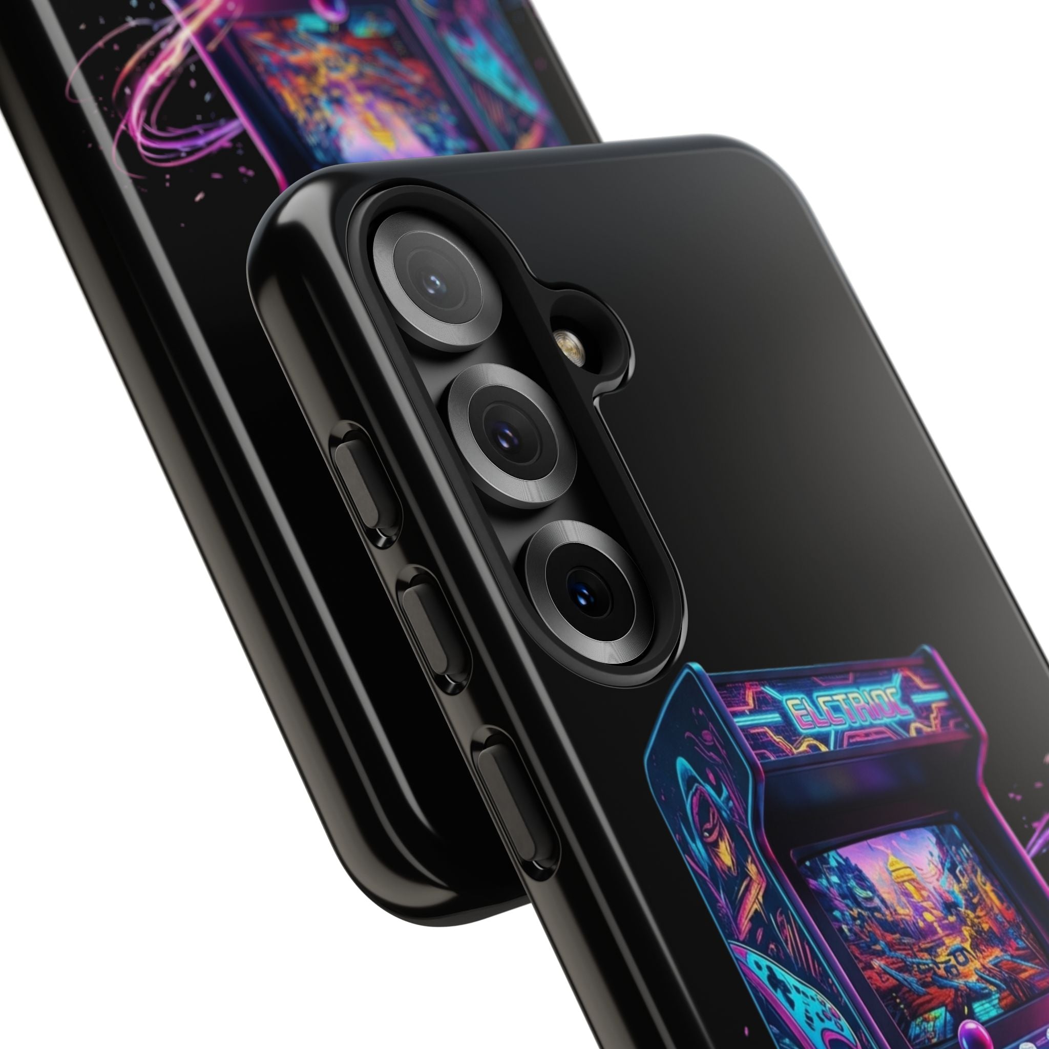 Retro Arcade Phone Case — Neon Gaming Controller Design