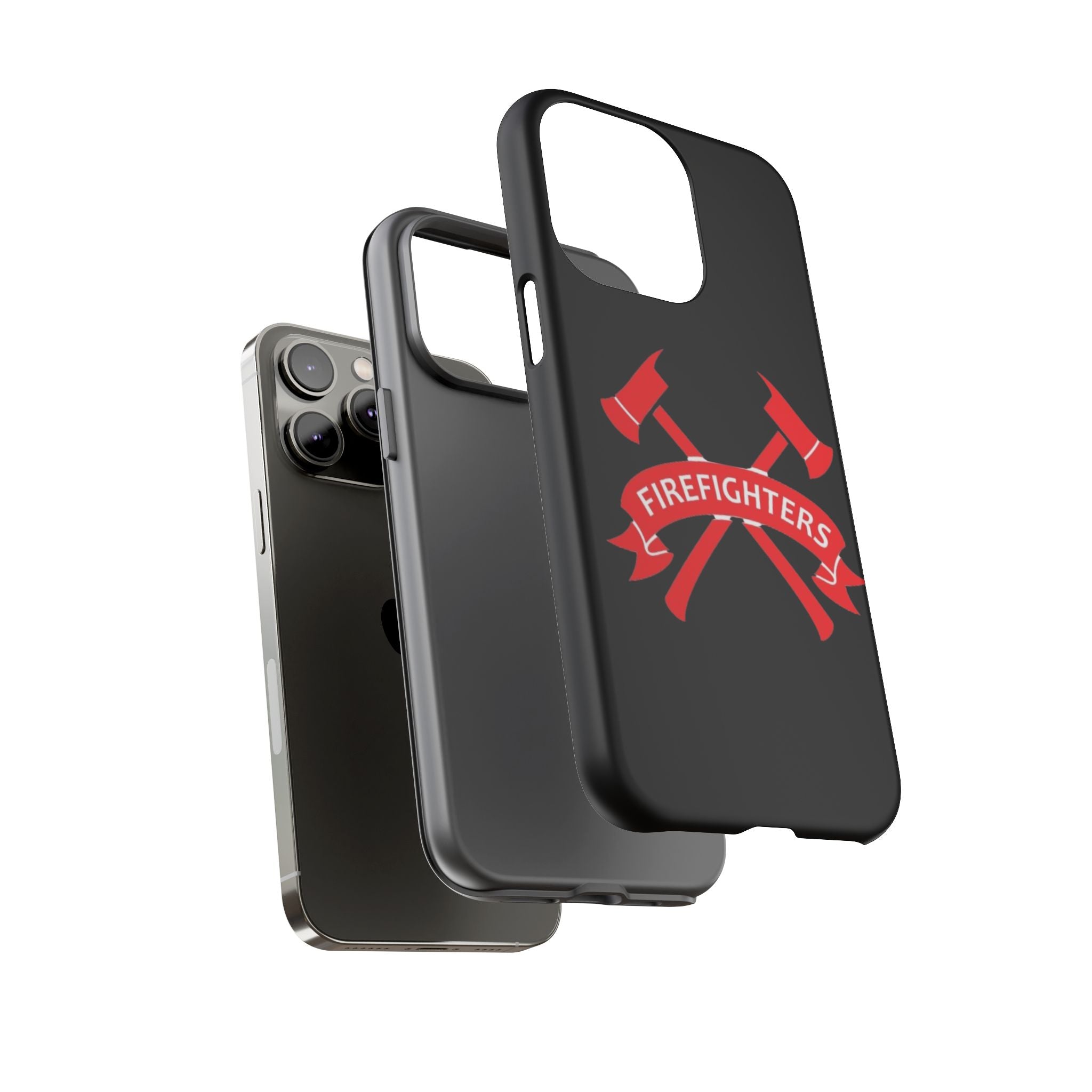 Firefighters Tough Phone Case — Red Crossed Axes Design