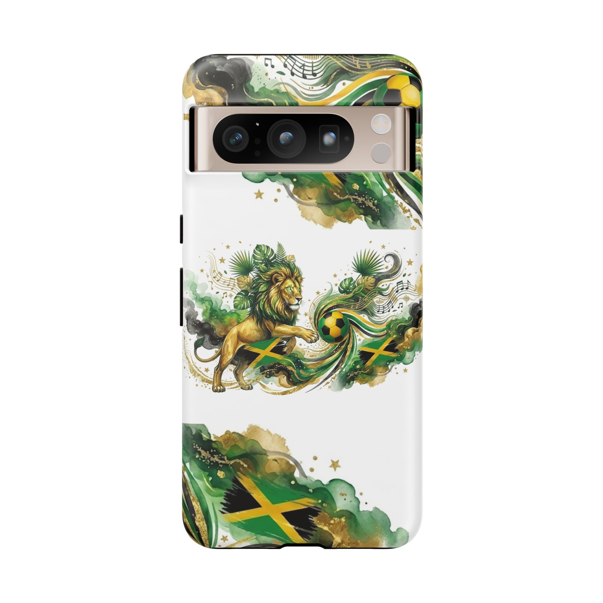 Jamaica Lion Phone Case — Jamaican Flag Rasta Protective Tough Case