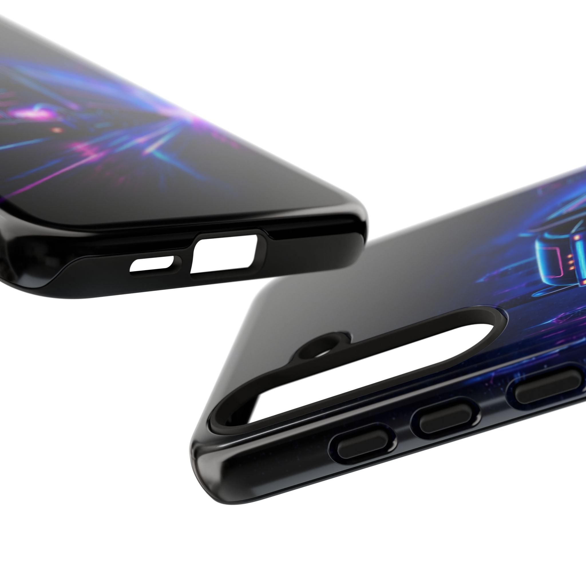 Neon Retro Rig Phone Case — Trucker Semi Truck Nightscape Protective Case