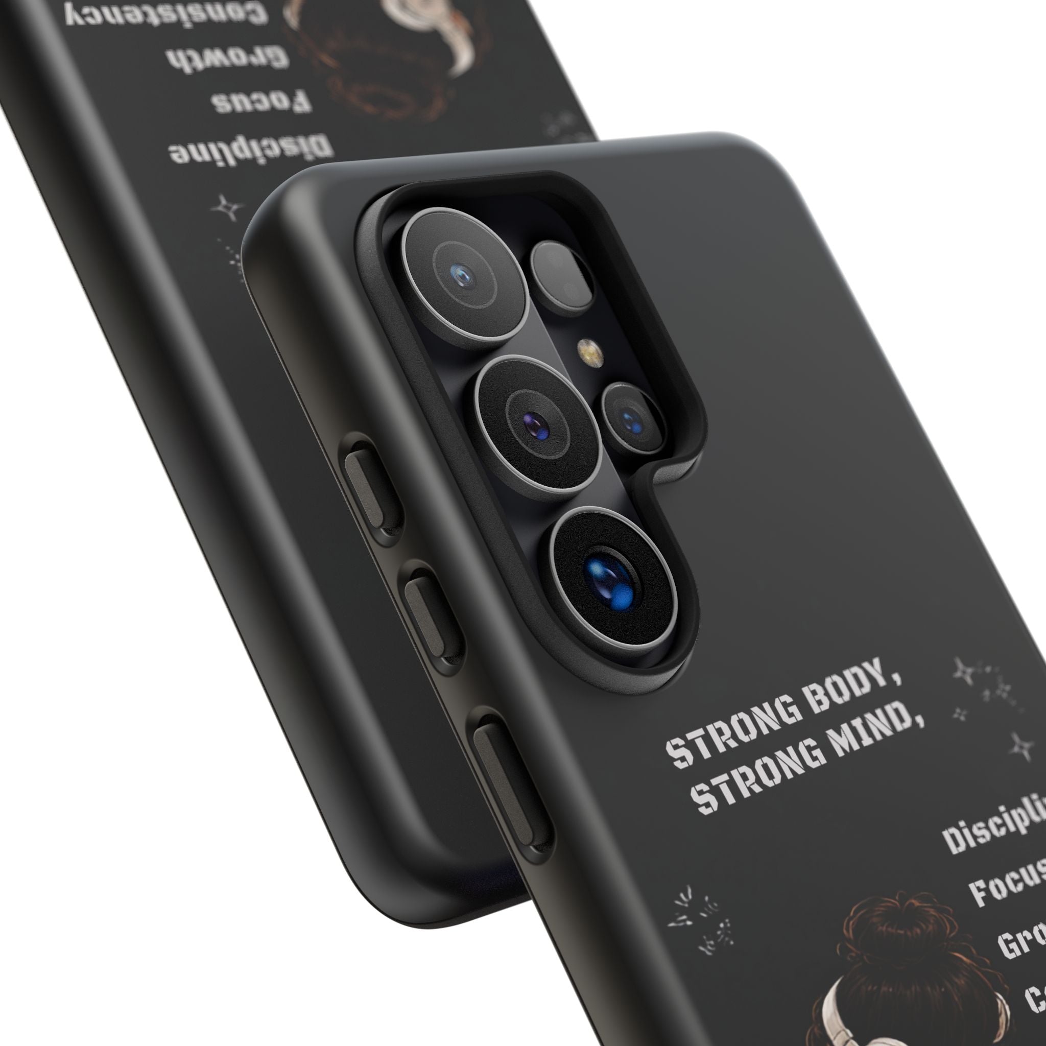 Strong Body, Strong Mind Phone Case — Motivational Fitness Protective Case