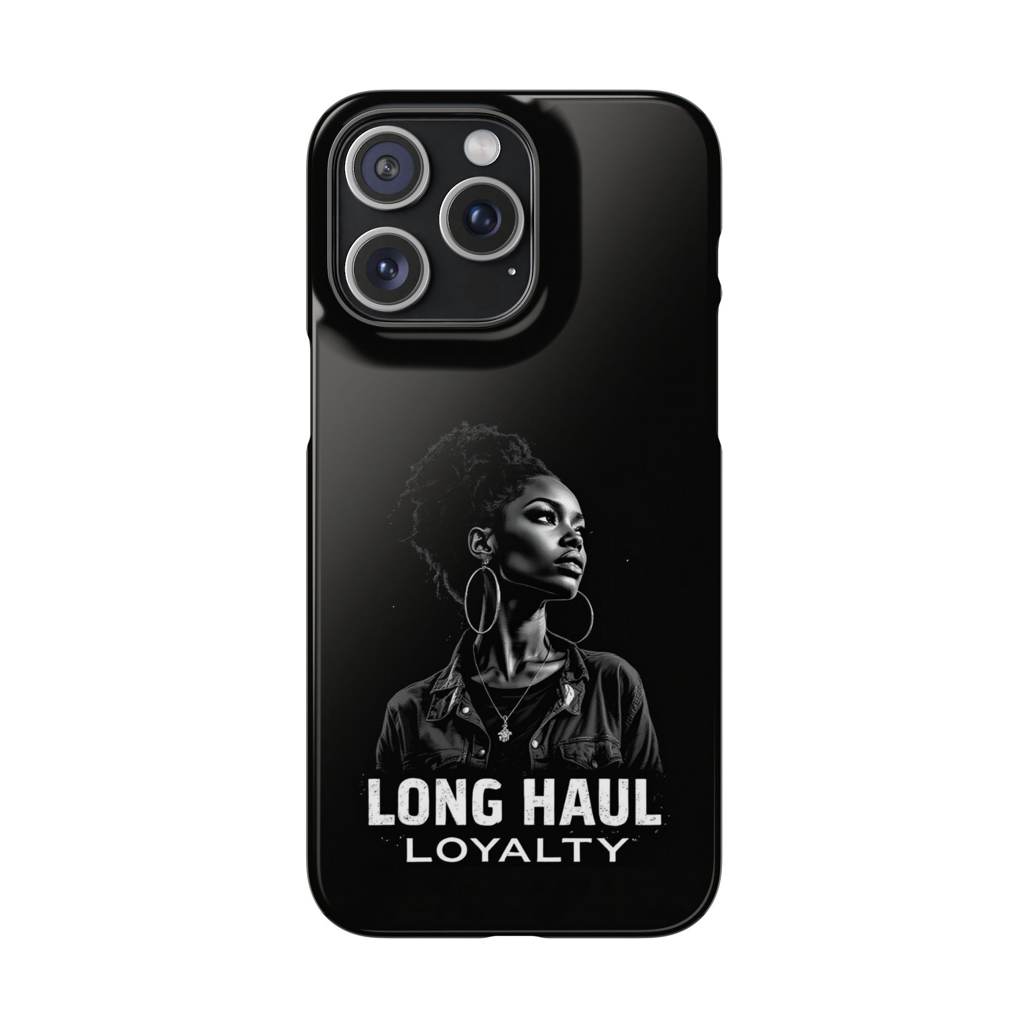 Phone Case — "Long Haul Loyalty" Black Portrait Snap Case