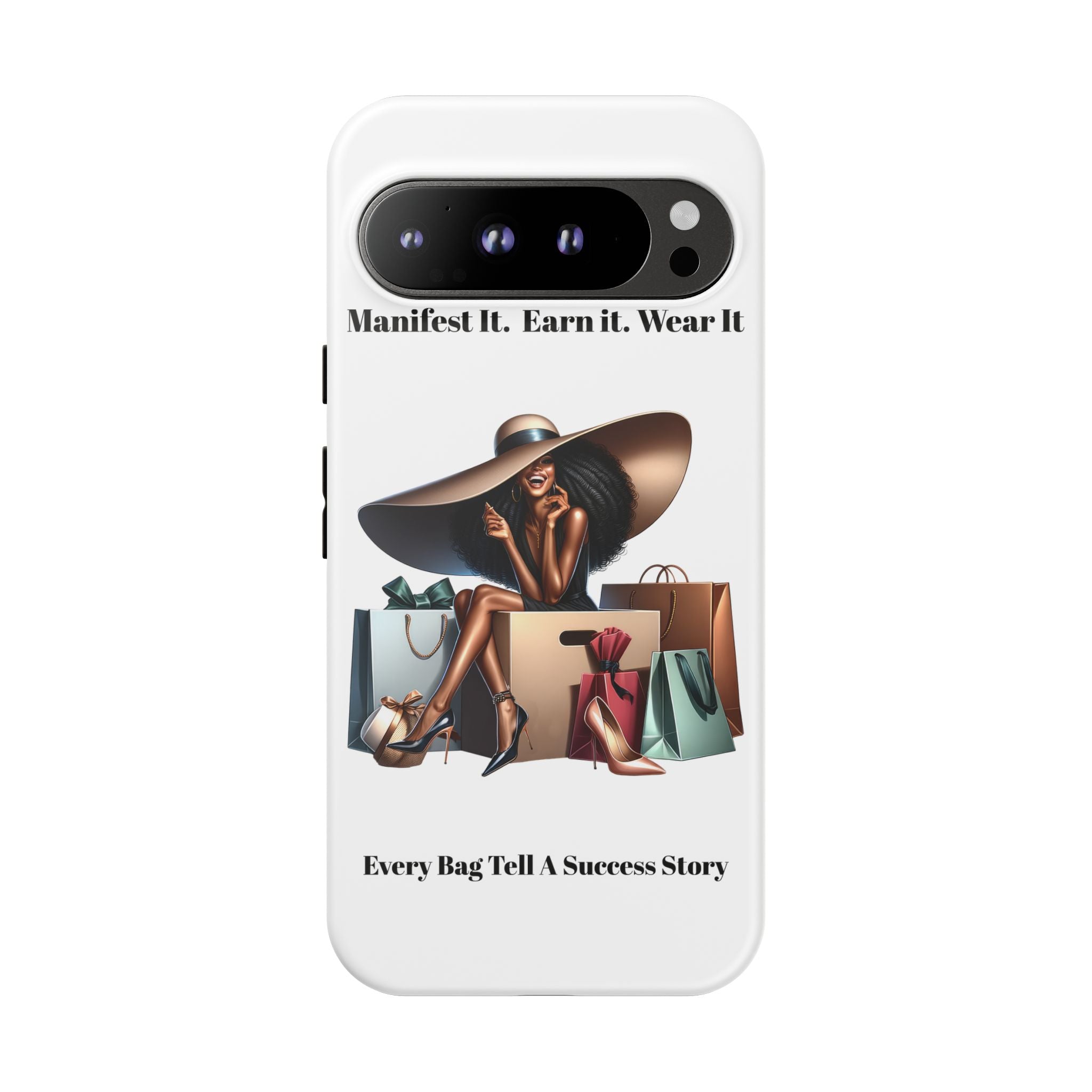 Phone Case - "Manifest It. Earn It. Wear It." Chic Shopper Design