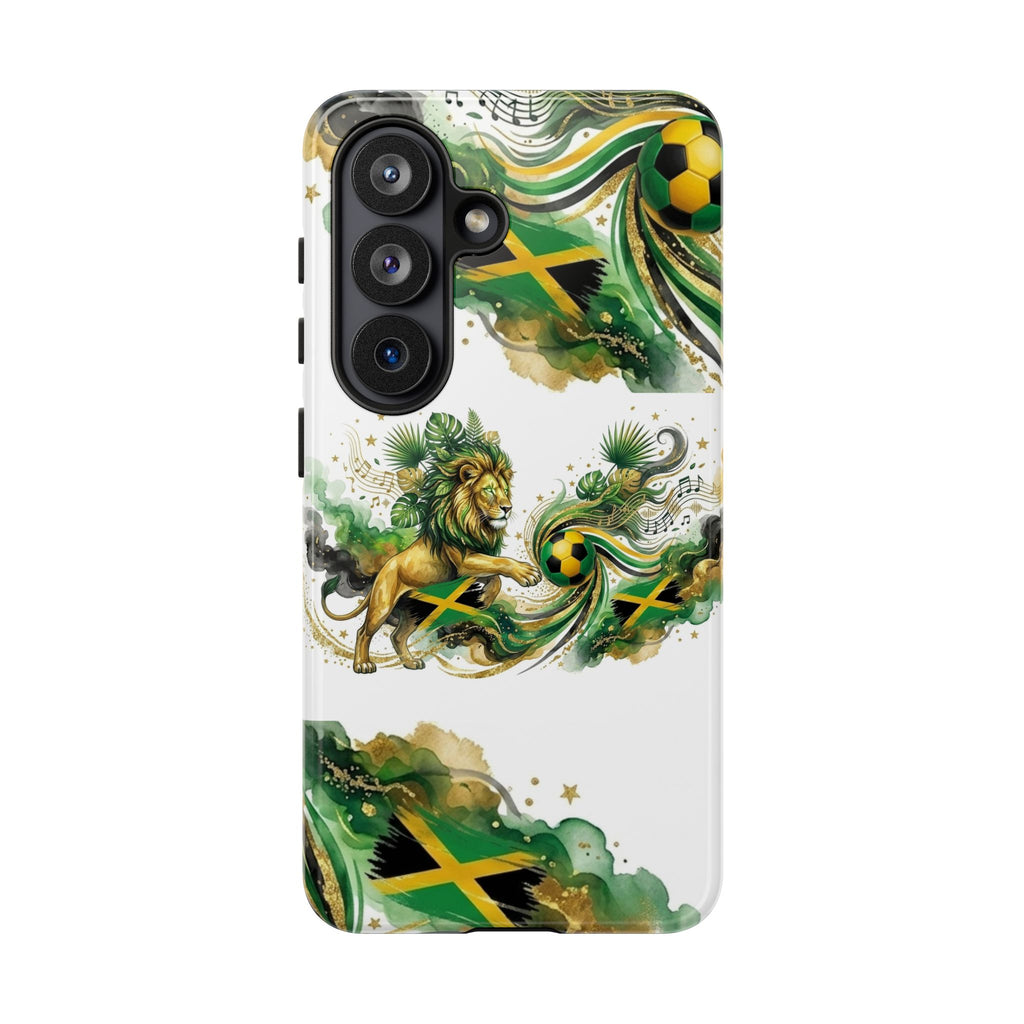 Jamaica Lion Phone Case — Jamaican Flag Rasta Protective Tough Case