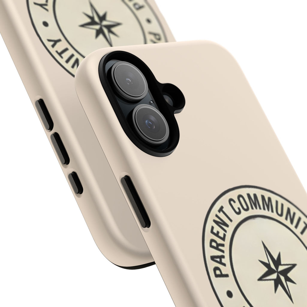 Parent Community Tough Phone Case — Durable Compass Logo Protective Cover