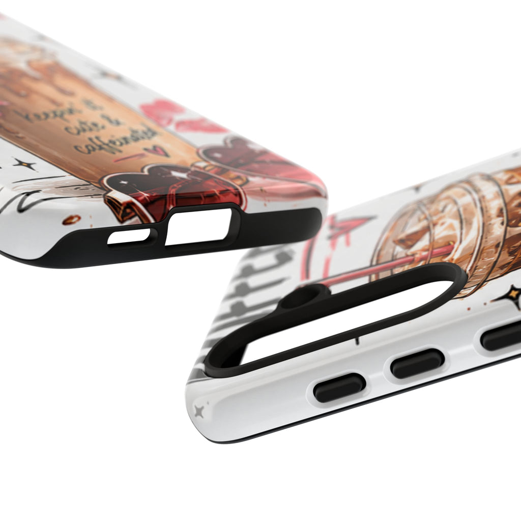 Phone Case — "Keepin' It Cute & Caffeinated" Iced Coffee Design