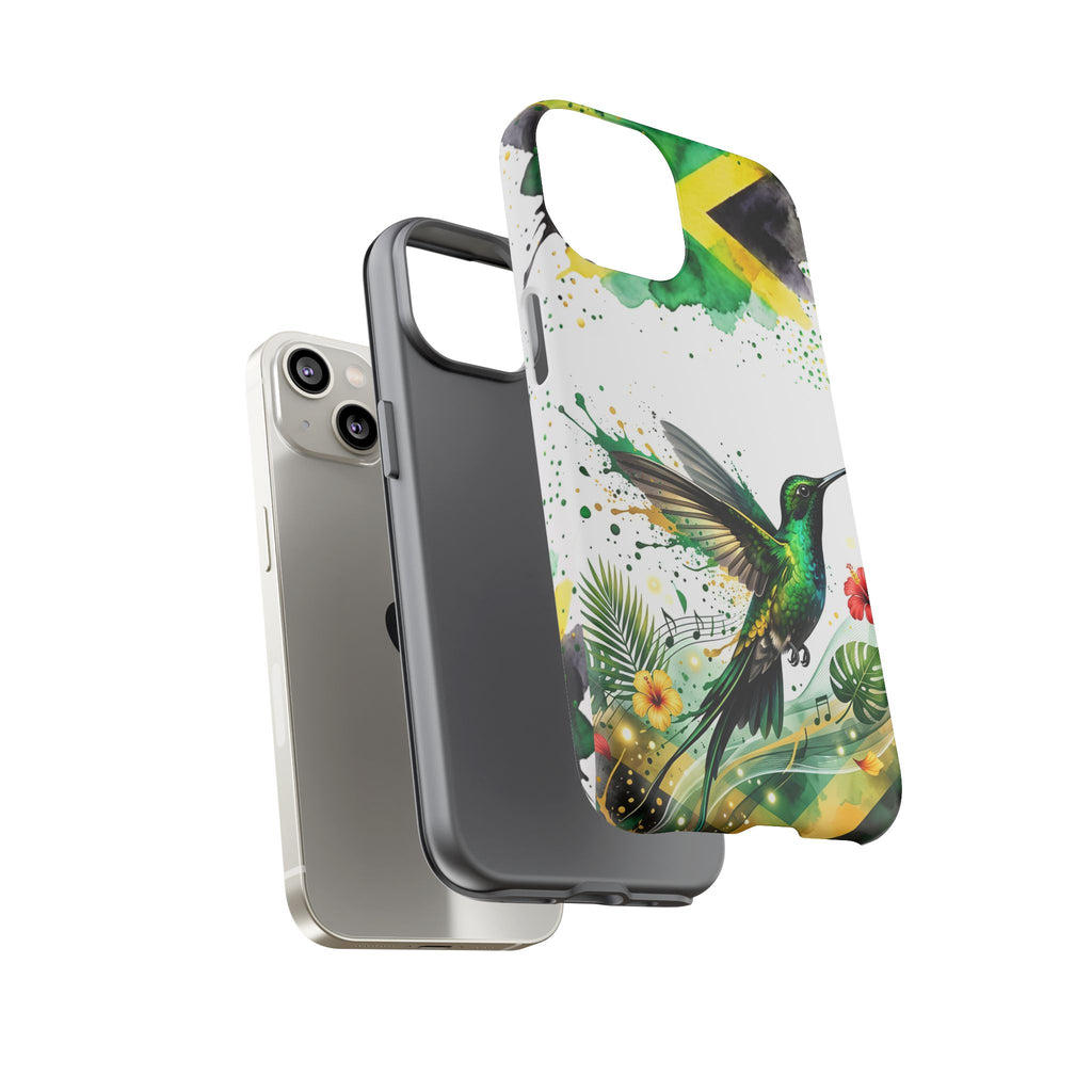 Hummingbird Jamaica Tough Phone Case – Tropical Floral Protective Cover