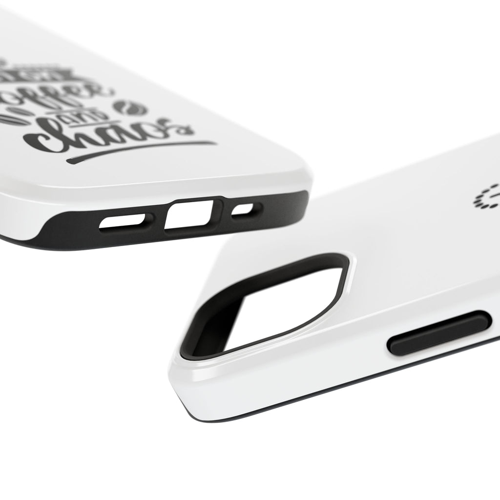 Phone Case — "Run on Coffee and Chaos" Impact-Resistant Protective Cover