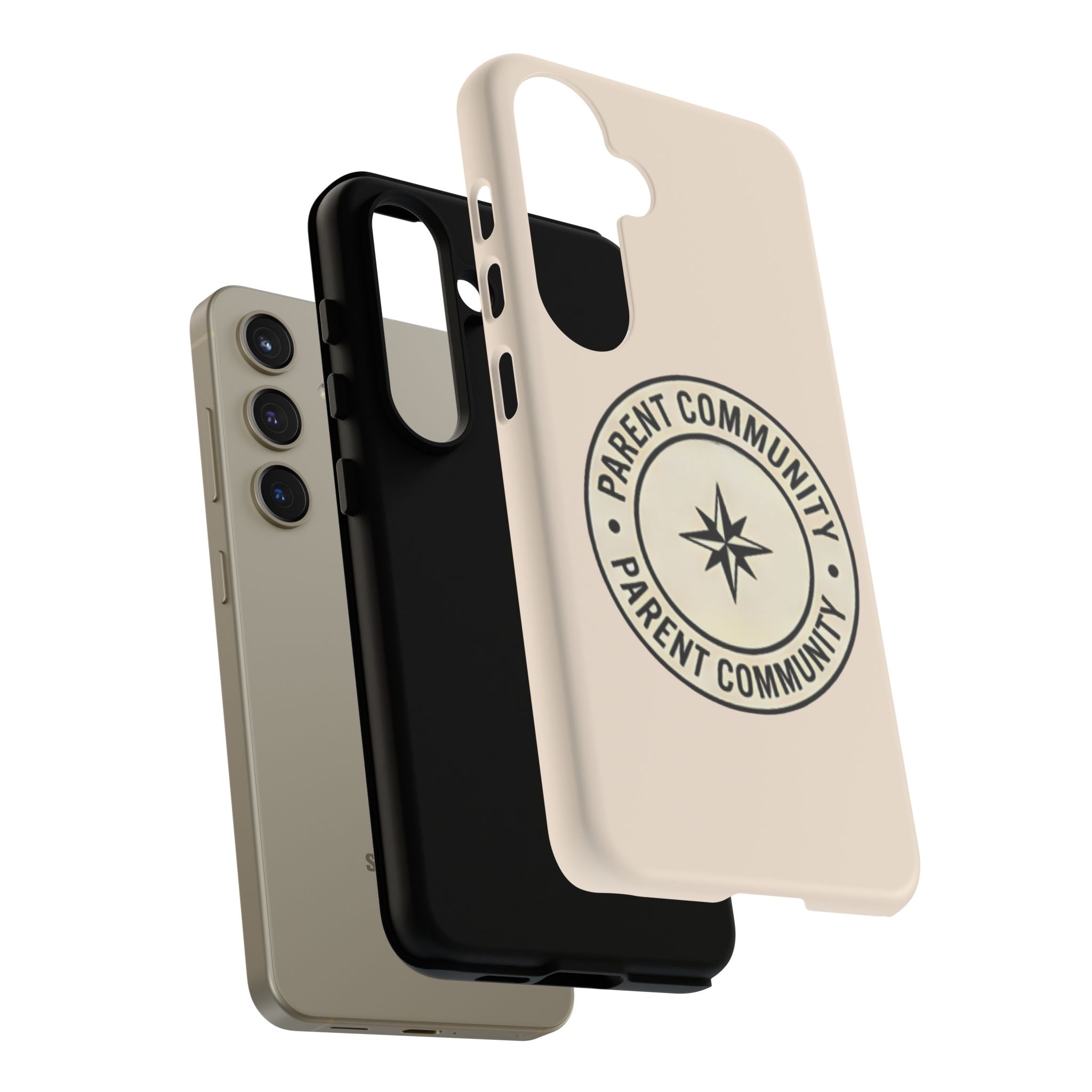 Parent Community Tough Phone Case — Durable Compass Logo Protective Cover