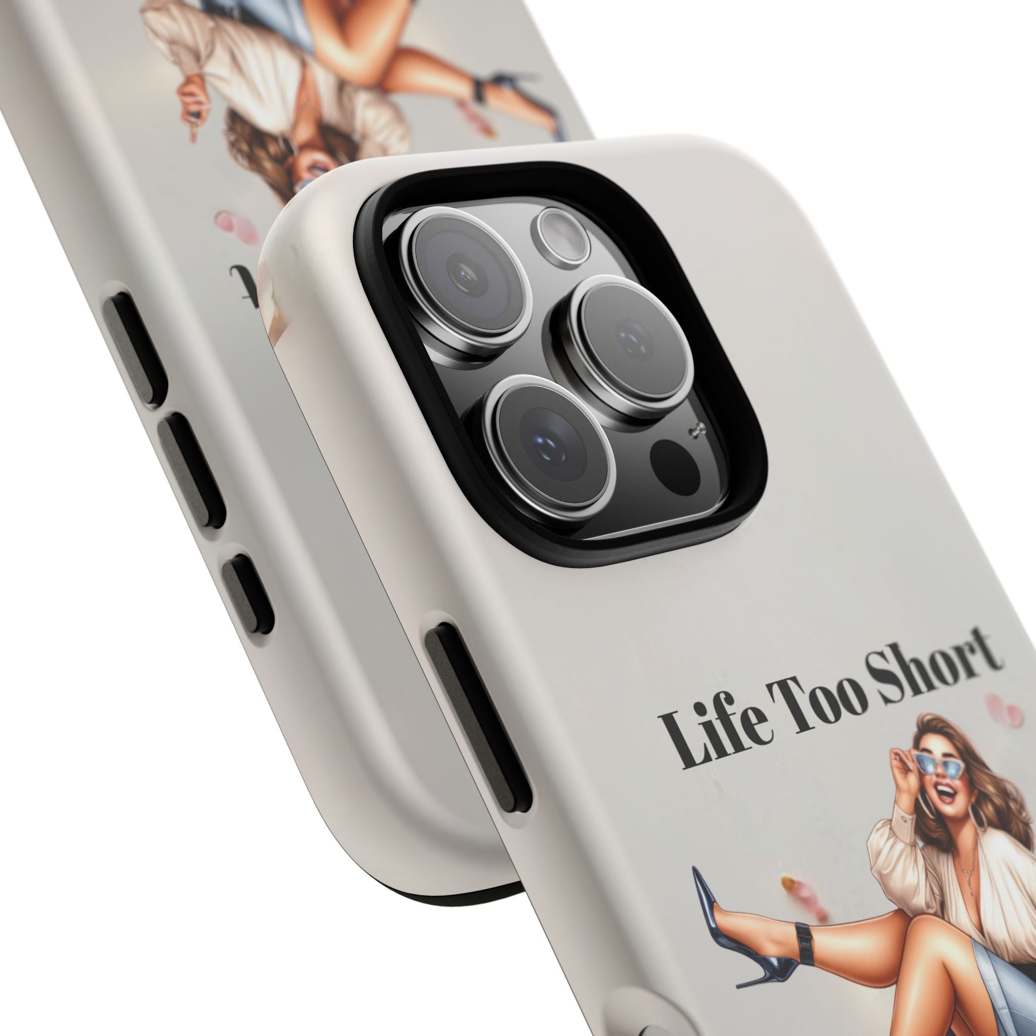 Phone Case — "Life Too Short For Empty Bag" Fashion Shopper Design