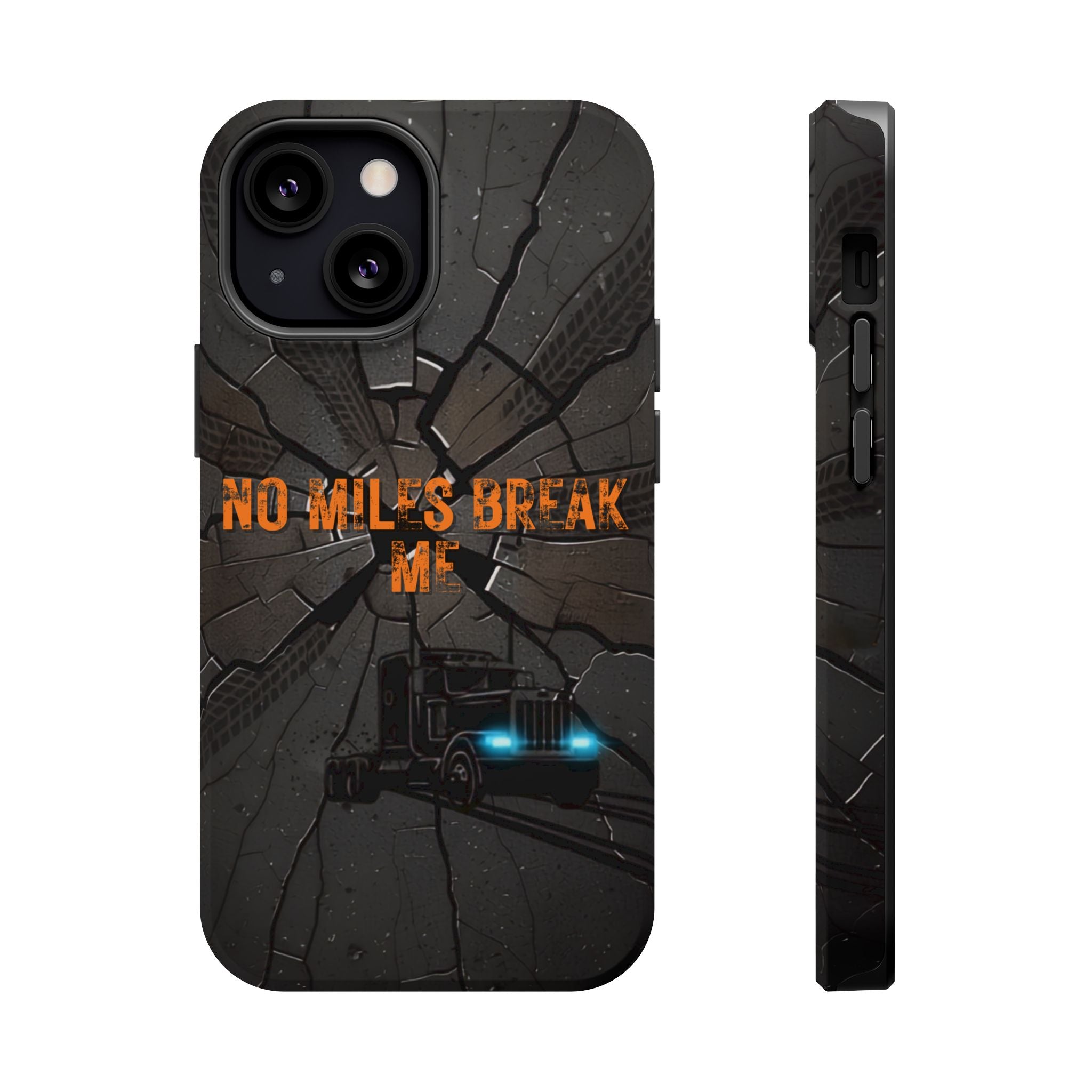 Phone Case — Fiery Semi Truck Magnetic Impact-Resistant Case