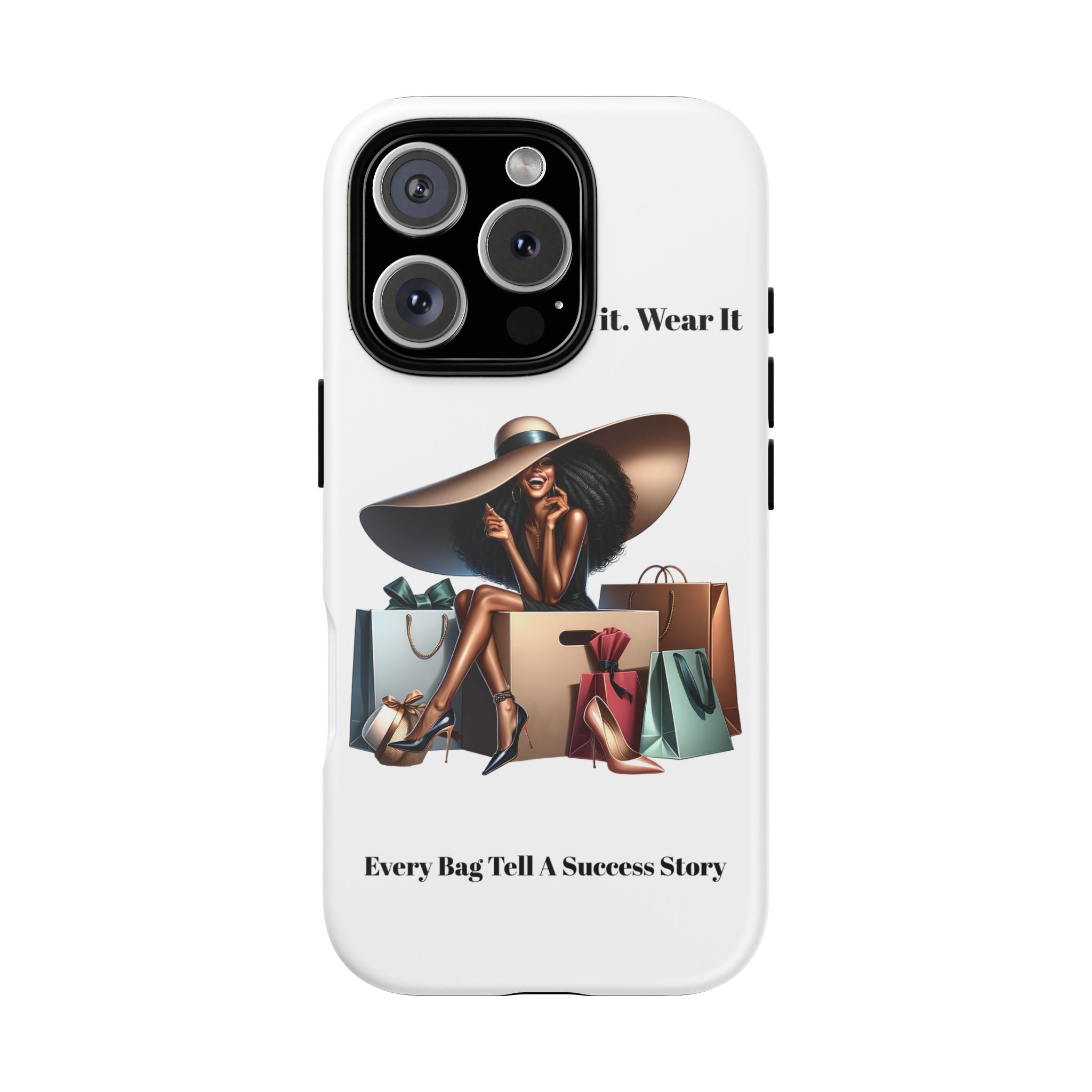 Phone Case - "Manifest It. Earn It. Wear It." Chic Shopper Design