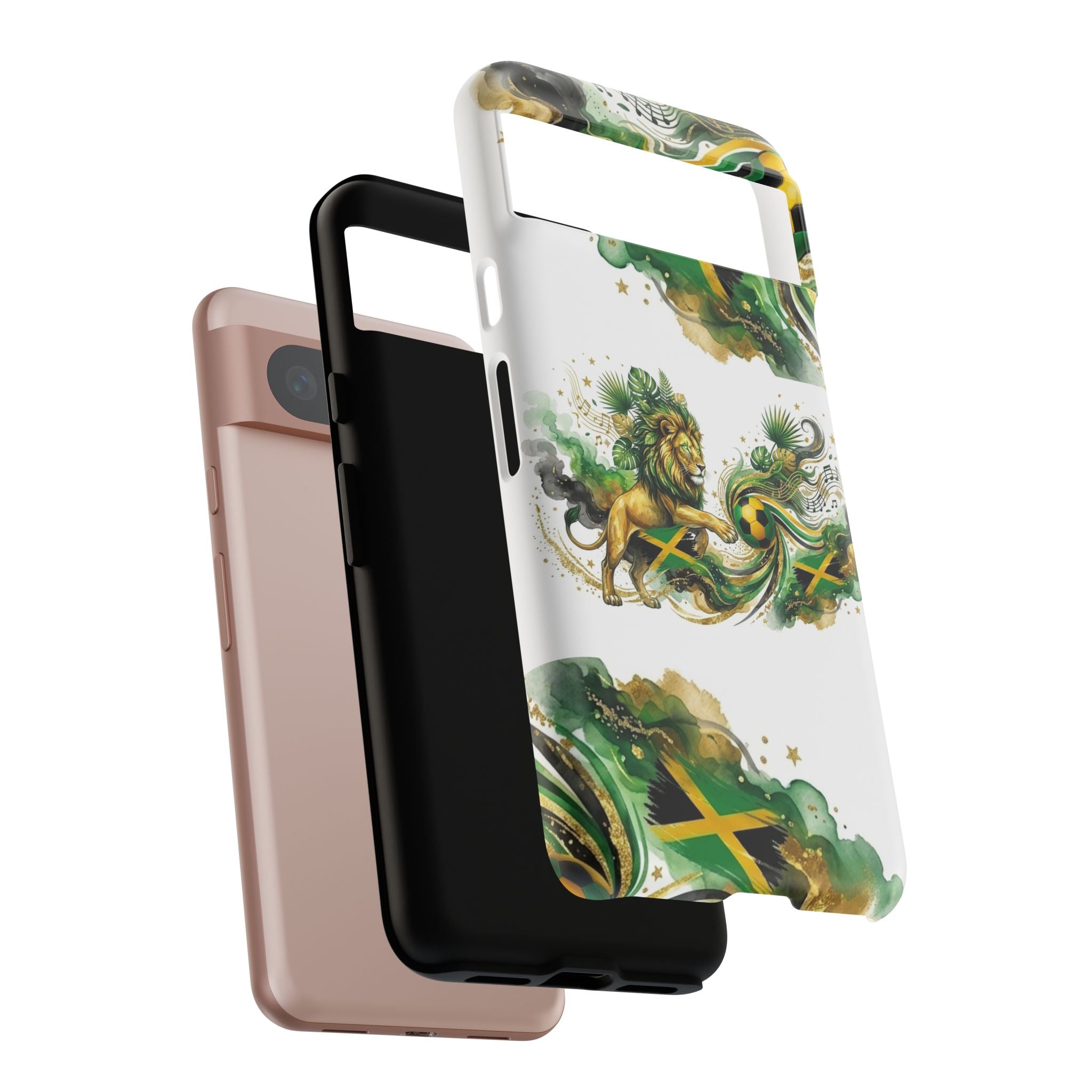 Jamaica Lion Phone Case — Jamaican Flag Rasta Protective Tough Case