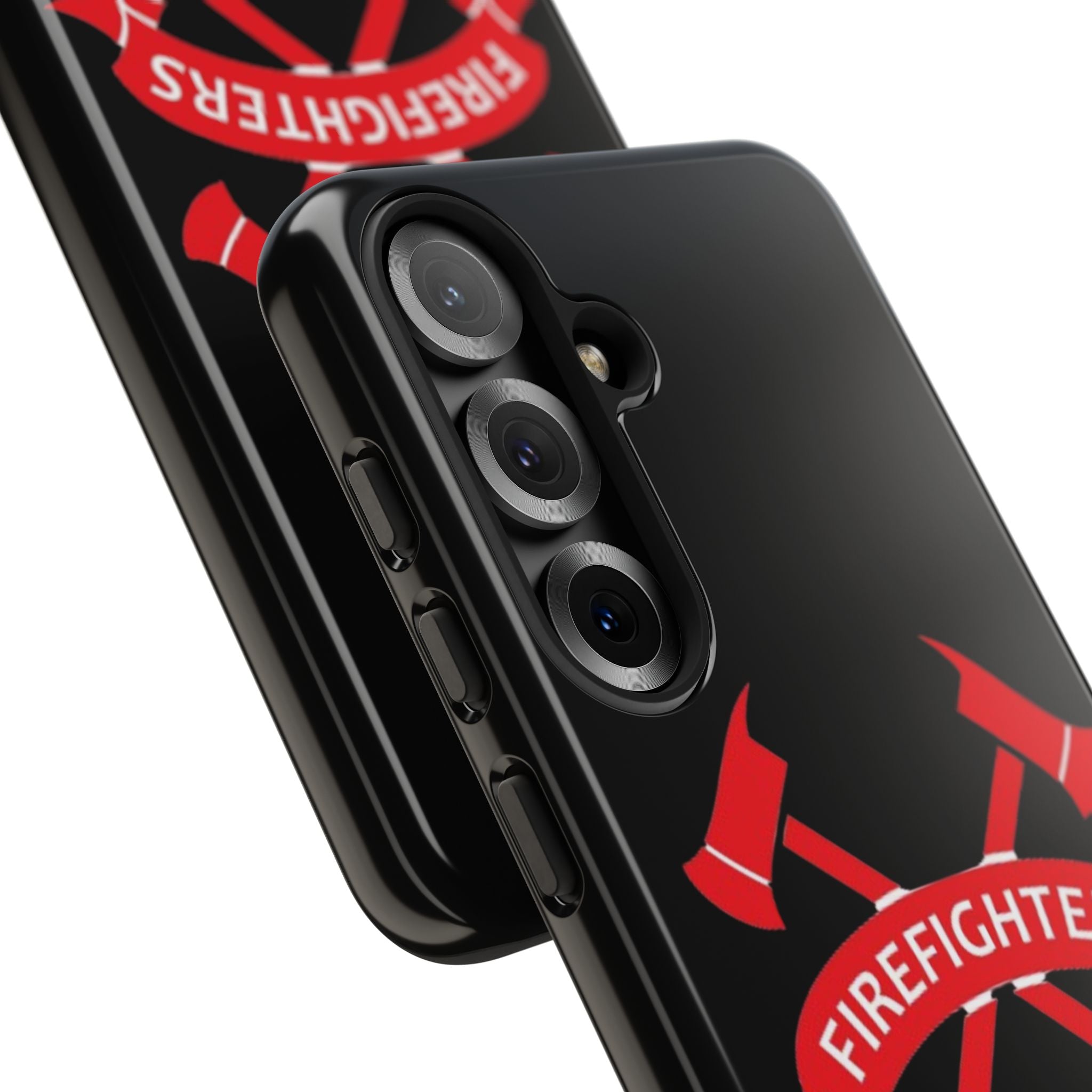Firefighters Tough Phone Case — Red Crossed Axes Design
