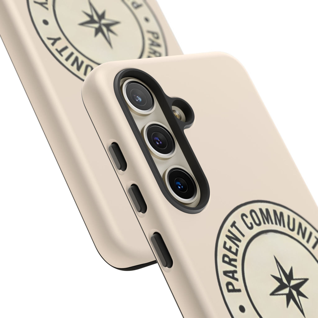 Parent Community Tough Phone Case — Durable Compass Logo Protective Cover