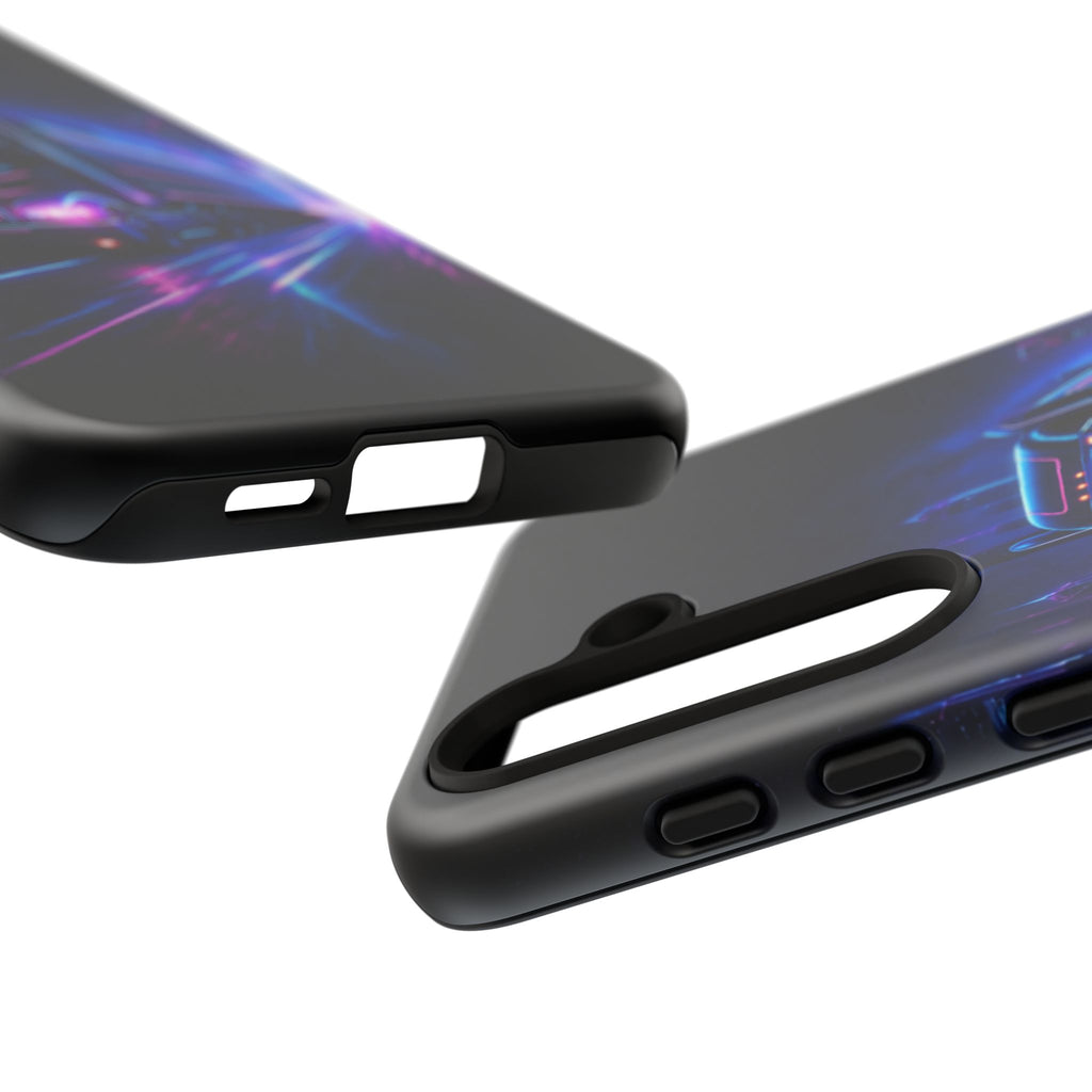 Neon Retro Rig Phone Case — Trucker Semi Truck Nightscape Protective Case