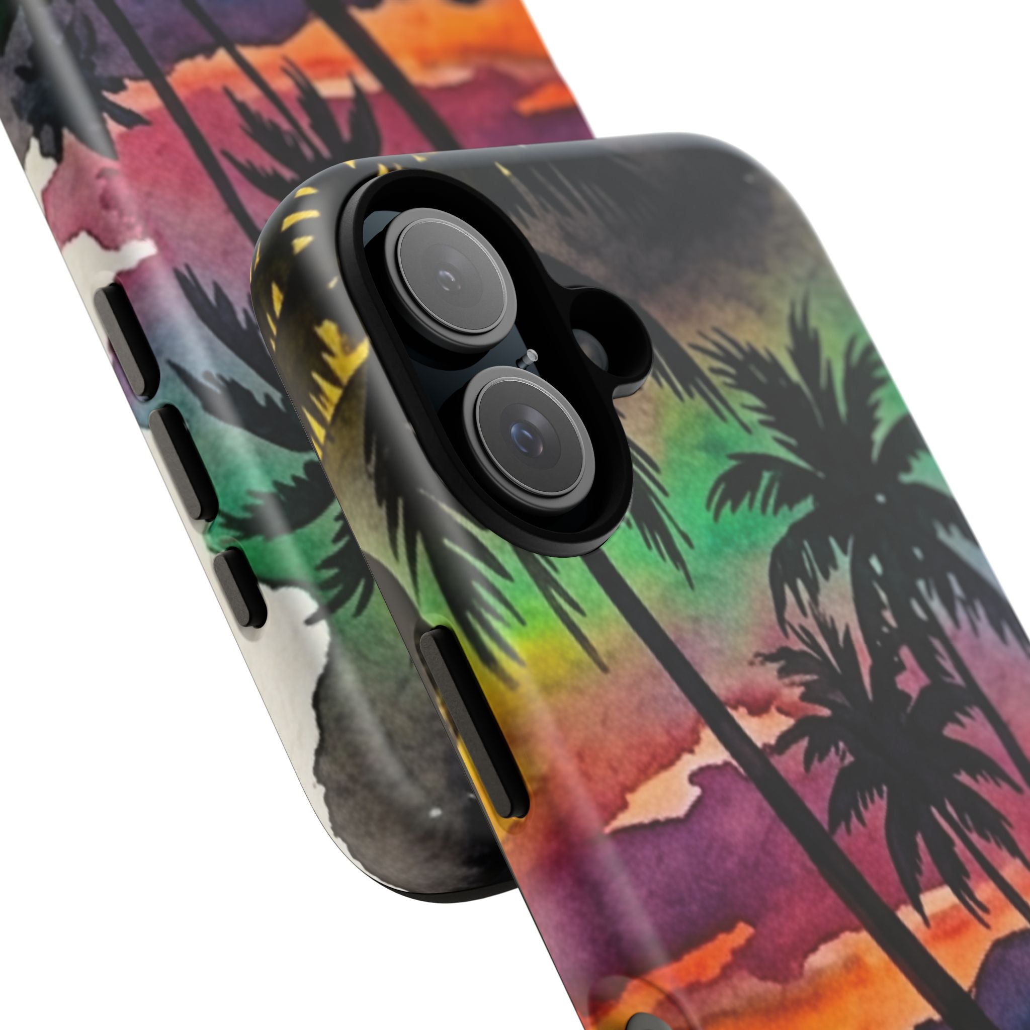 Tropical Sunset Phone Case – Palm Tree Beach Protective Cover