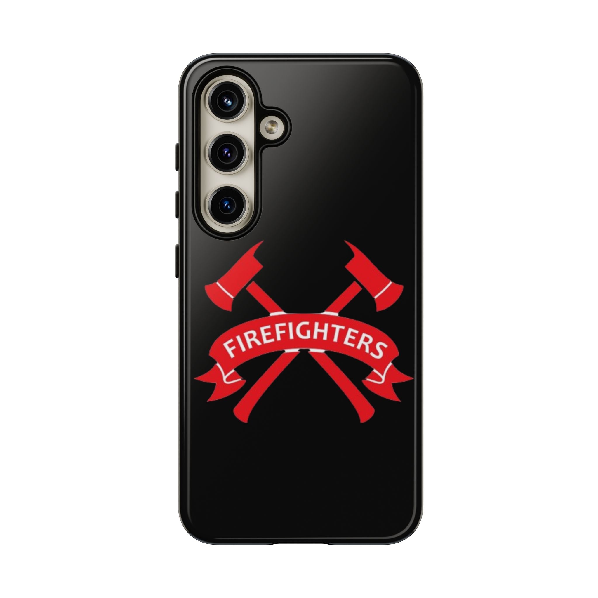 Firefighters Tough Phone Case — Red Crossed Axes Design