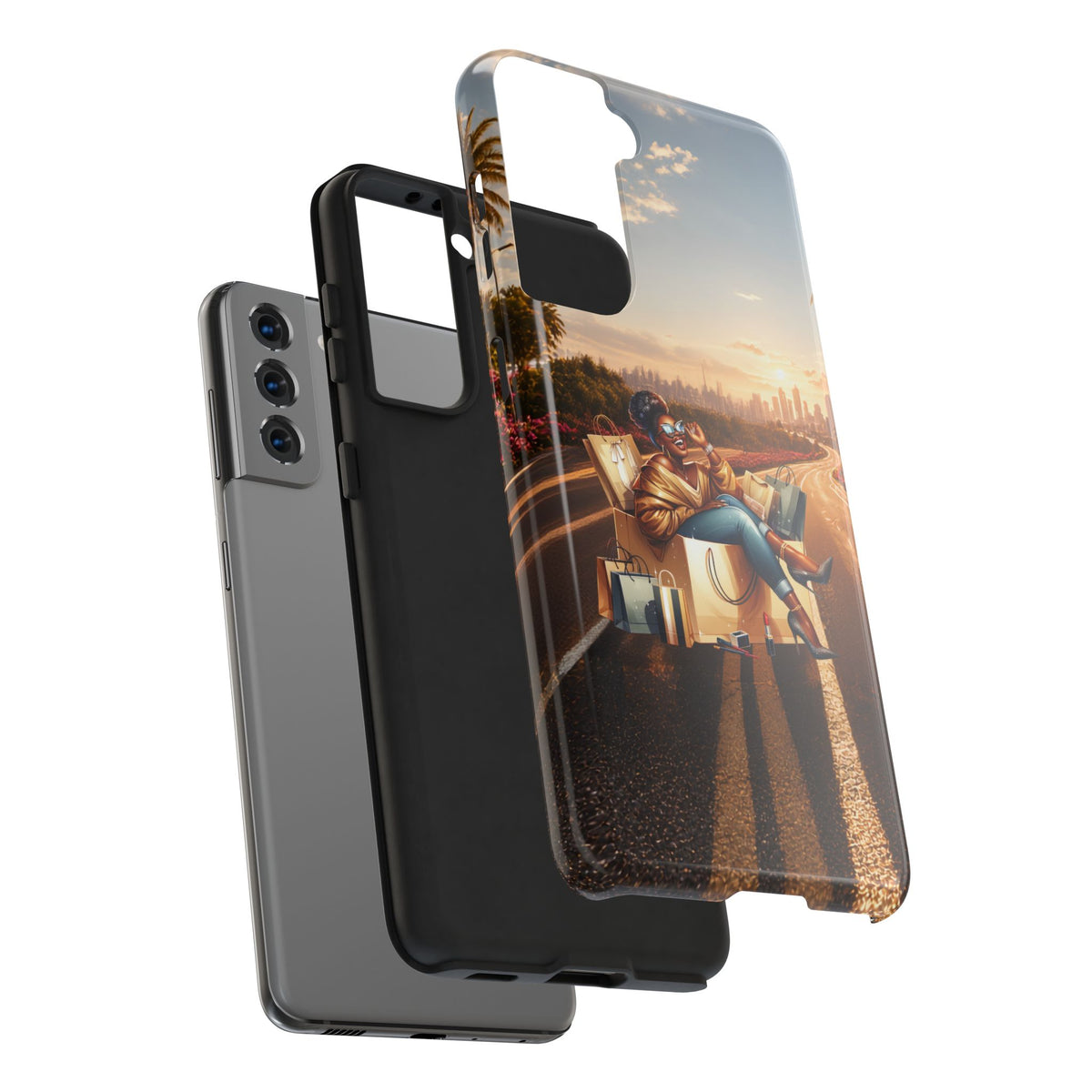 Sunset Roadtrip Tough Phone Case — Relaxed Traveler Design