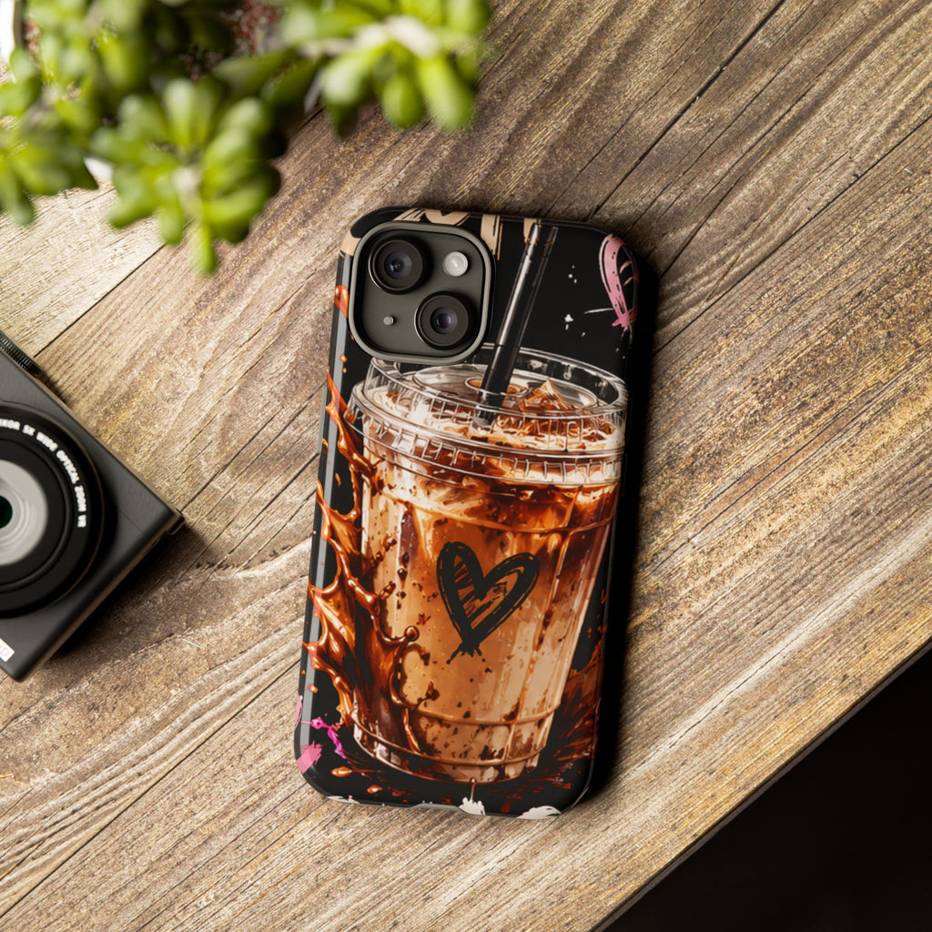 Iced Coffee Phone Case – 'Iced Coffee latte: Stylish Protective Case