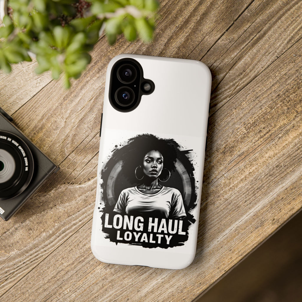 Phone Case — "Long Haul Loyalty" Black & White Portrait Protective Case