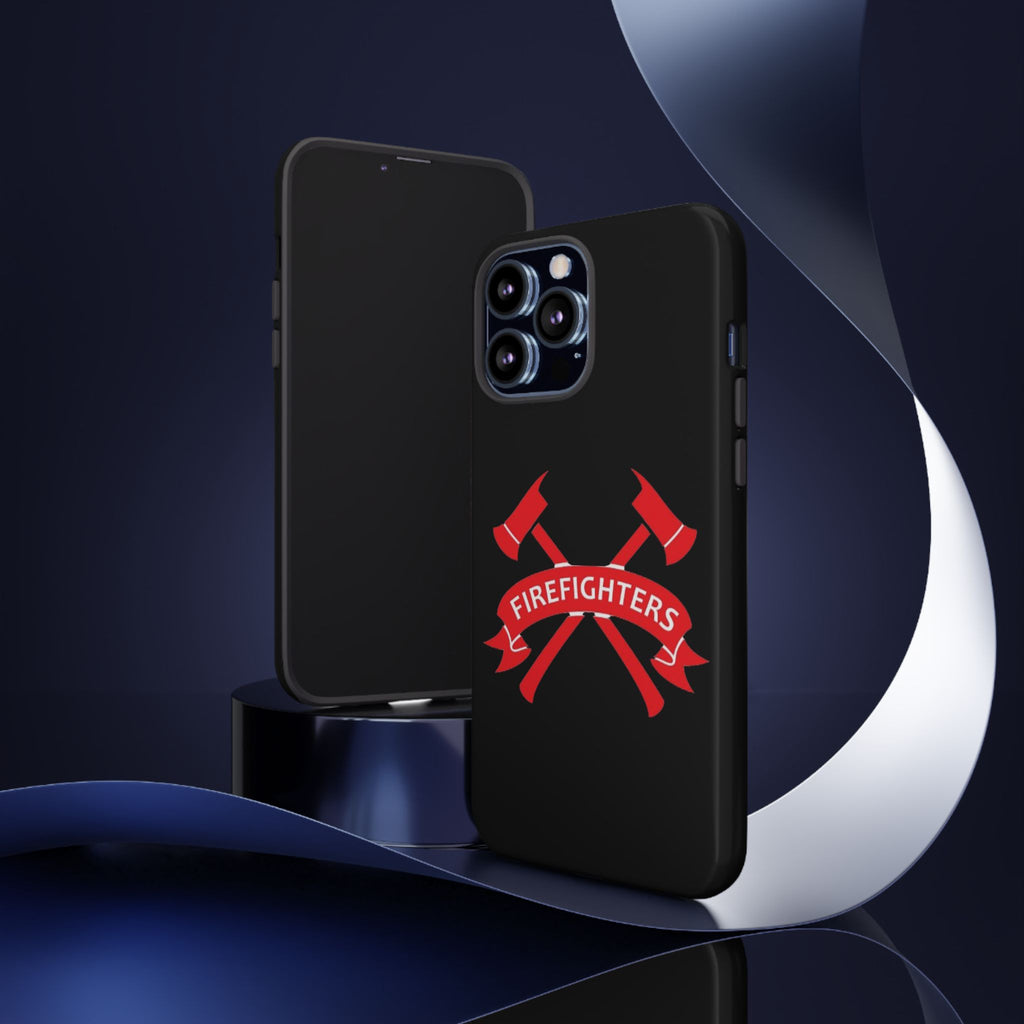 Firefighters Tough Phone Case — Red Crossed Axes Design