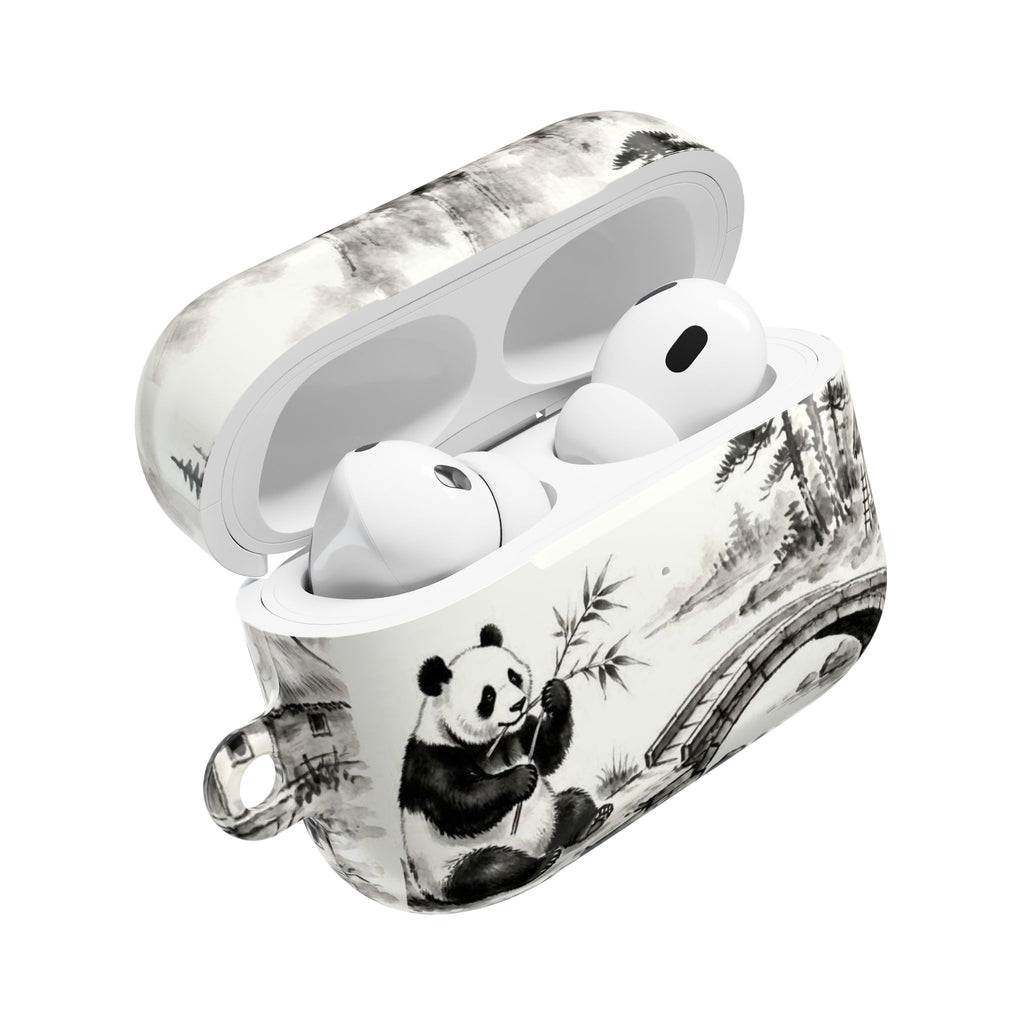 Panda Bamboo Landscape AirPod Case