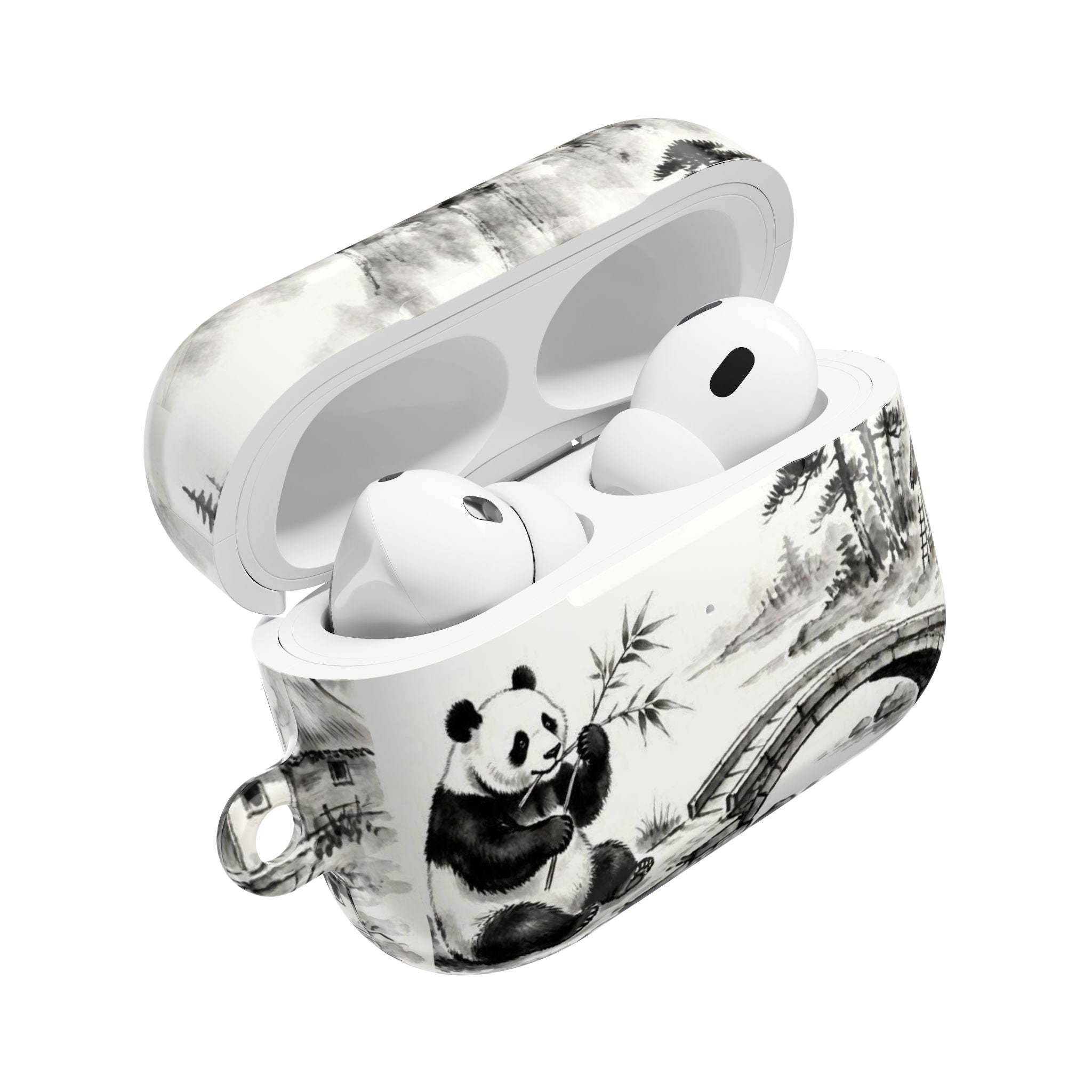 Panda Bamboo Landscape AirPod Case
