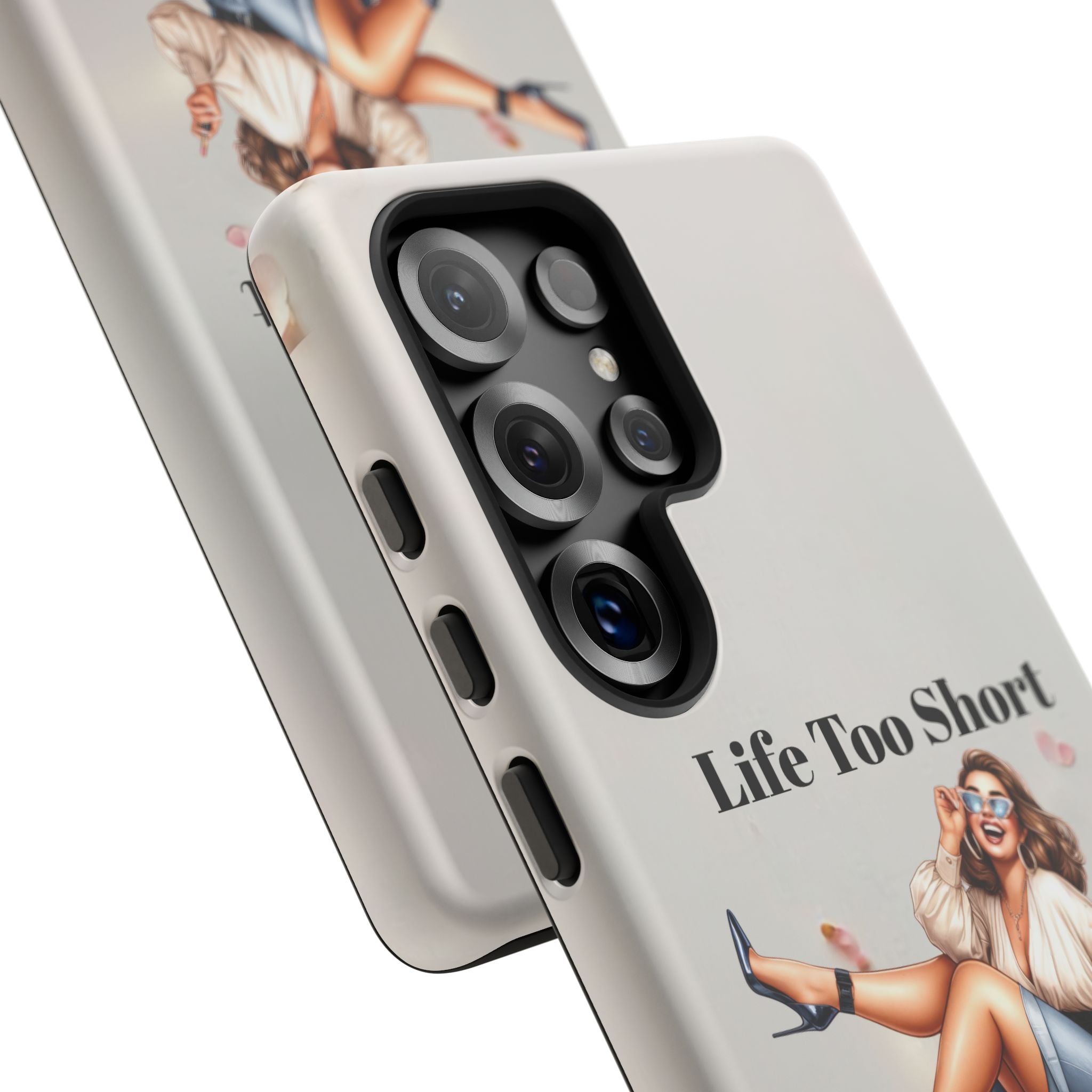 Phone Case — "Life Too Short For Empty Bag" Fashion Shopper Design