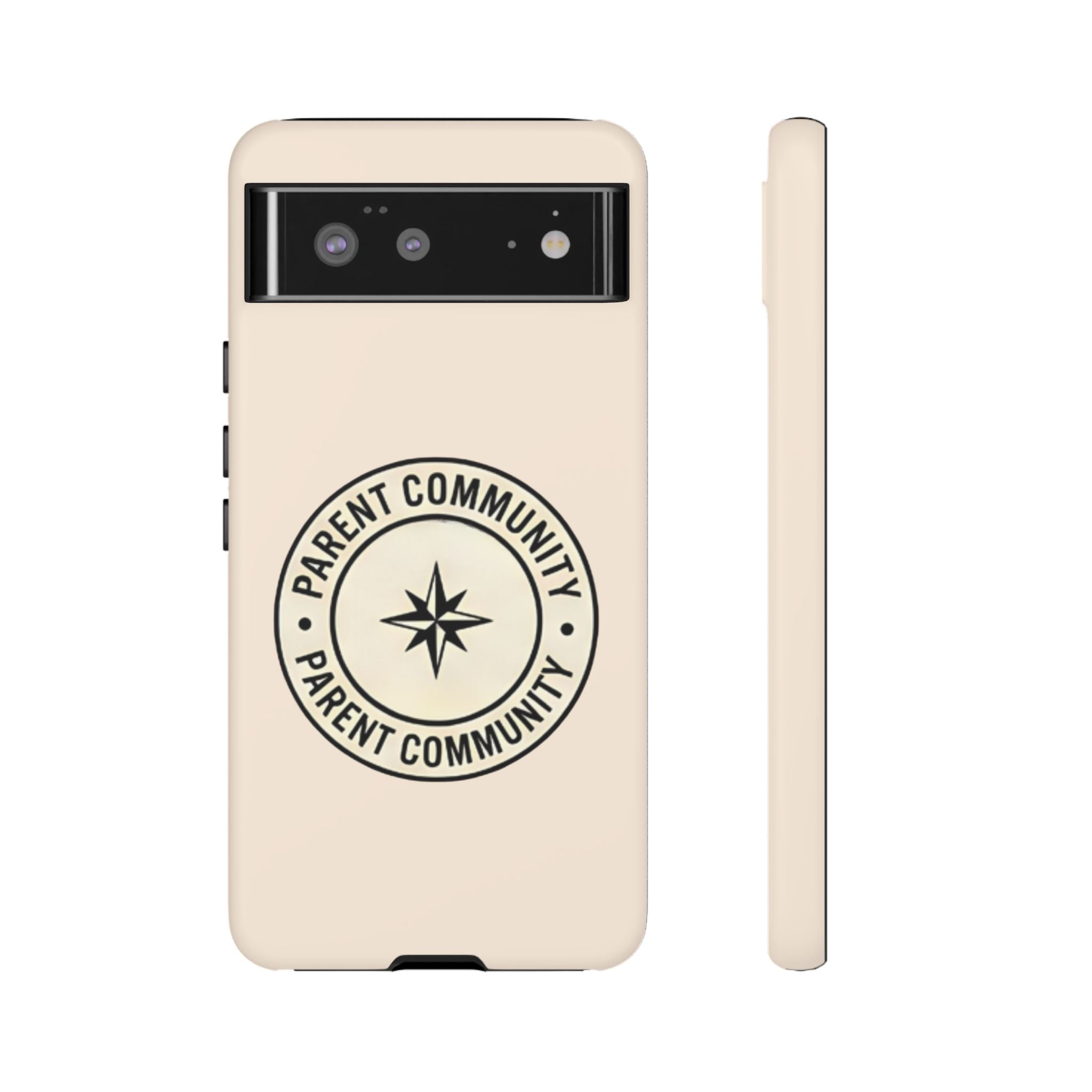 Parent Community Tough Phone Case — Durable Compass Logo Protective Cover