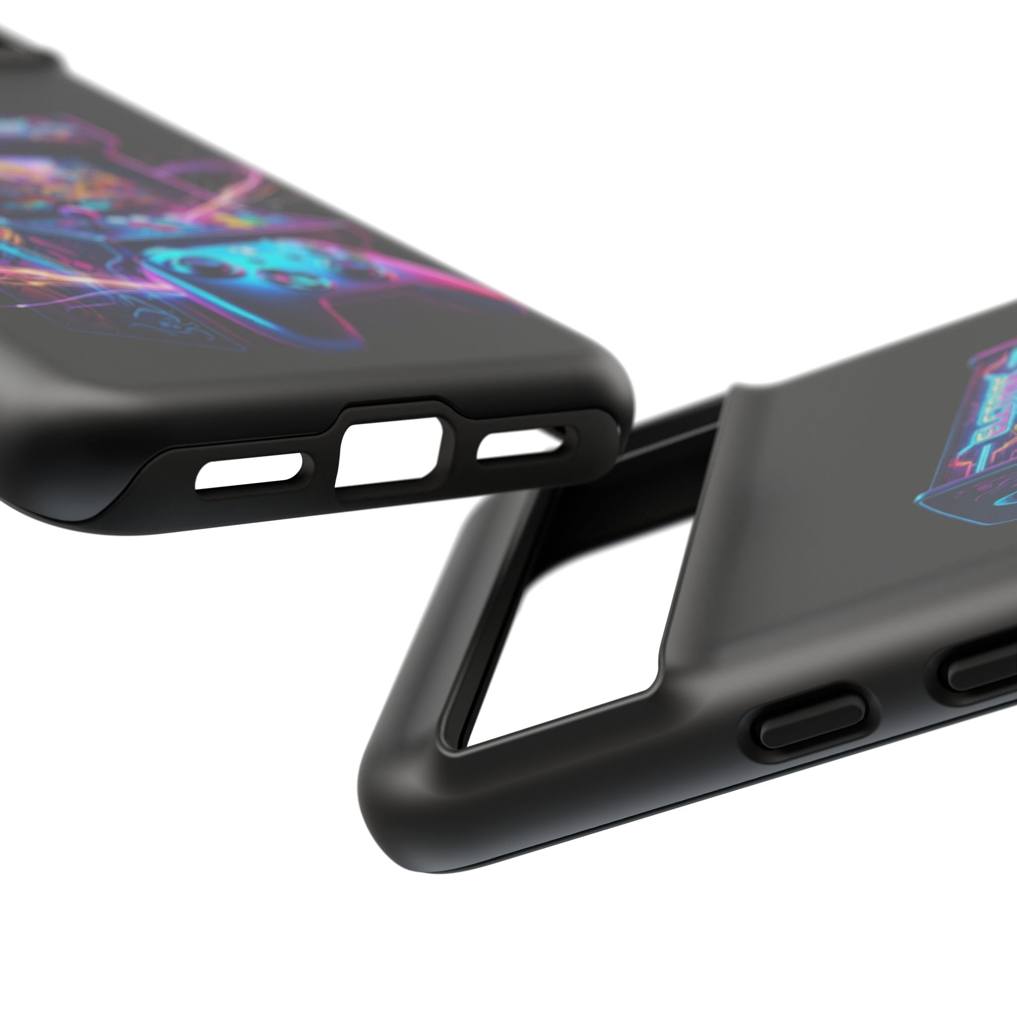 Retro Arcade Phone Case — Neon Gaming Controller Design