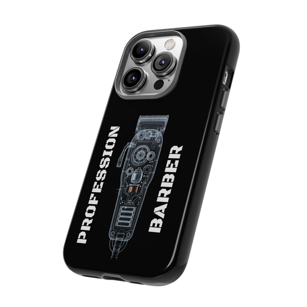 Barber Clip Cord X‑Ray Tough Phone Case – Professional Barber Gift