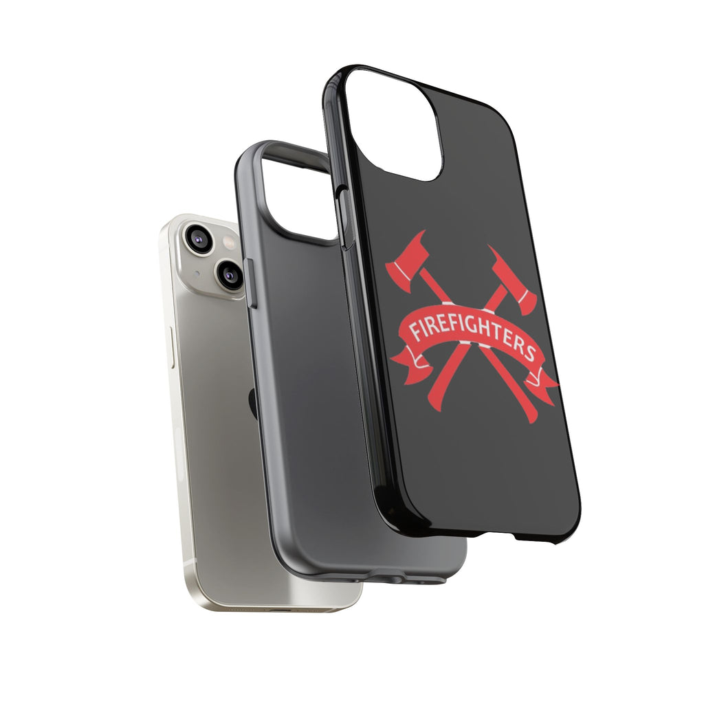 Firefighters Tough Phone Case — Red Crossed Axes Design