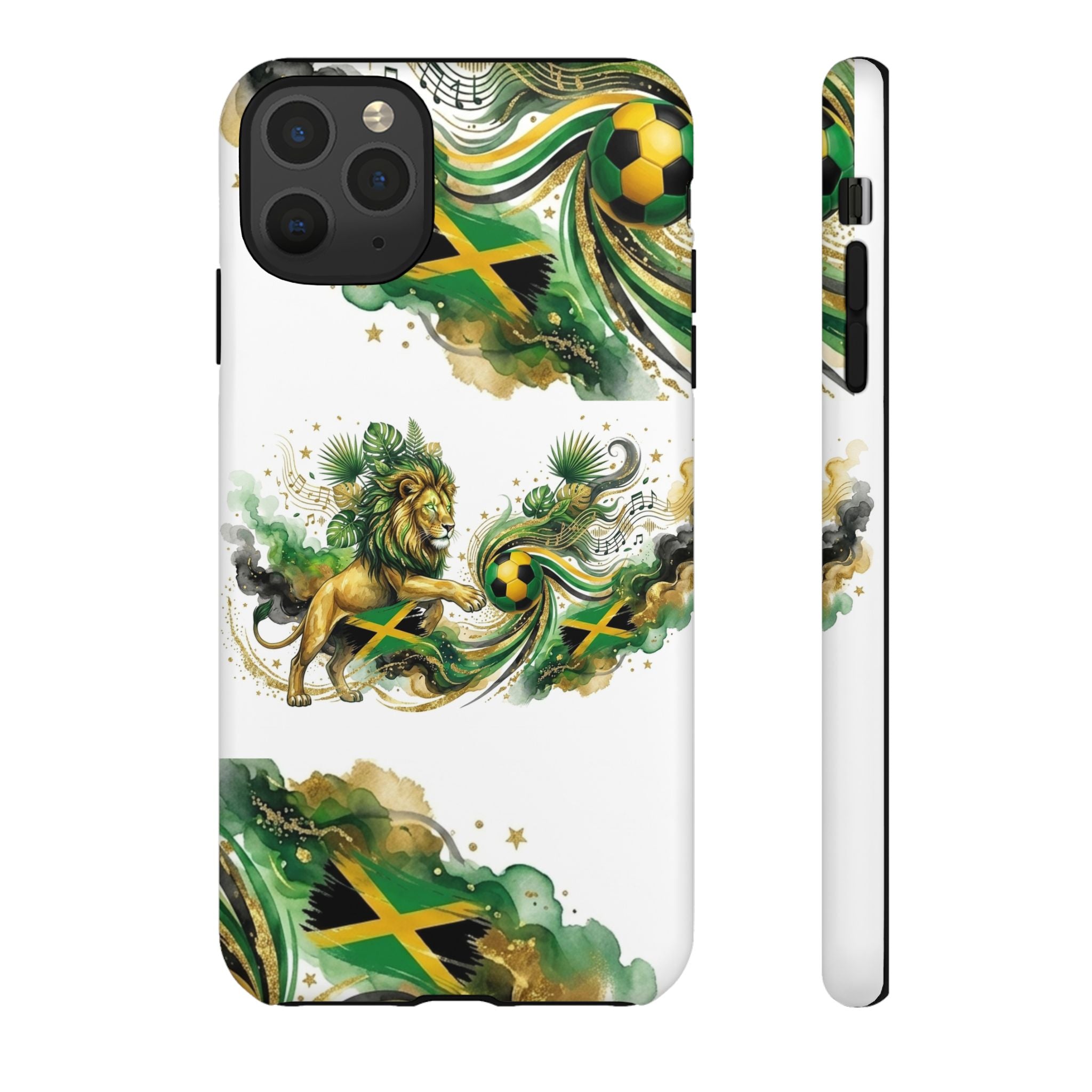 Jamaica Lion Phone Case — Jamaican Flag Rasta Protective Tough Case
