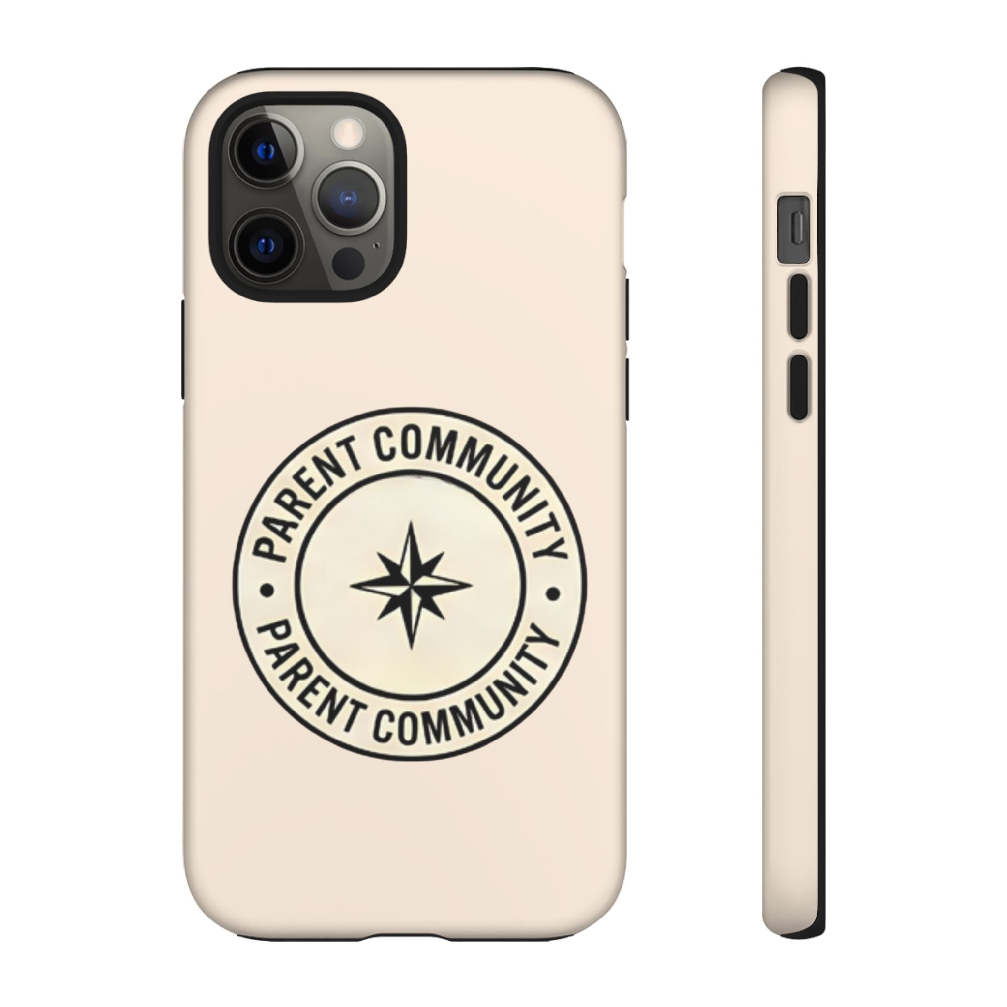 Parent Community Tough Phone Case — Durable Compass Logo Protective Cover