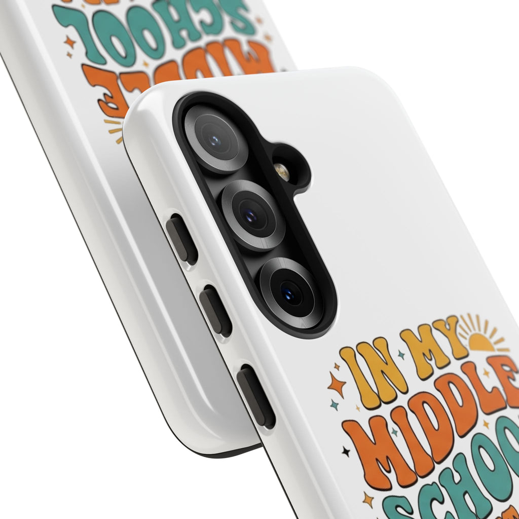 Middle School Parent Phone Case — "In My Middle School Parent Era" Retro Design