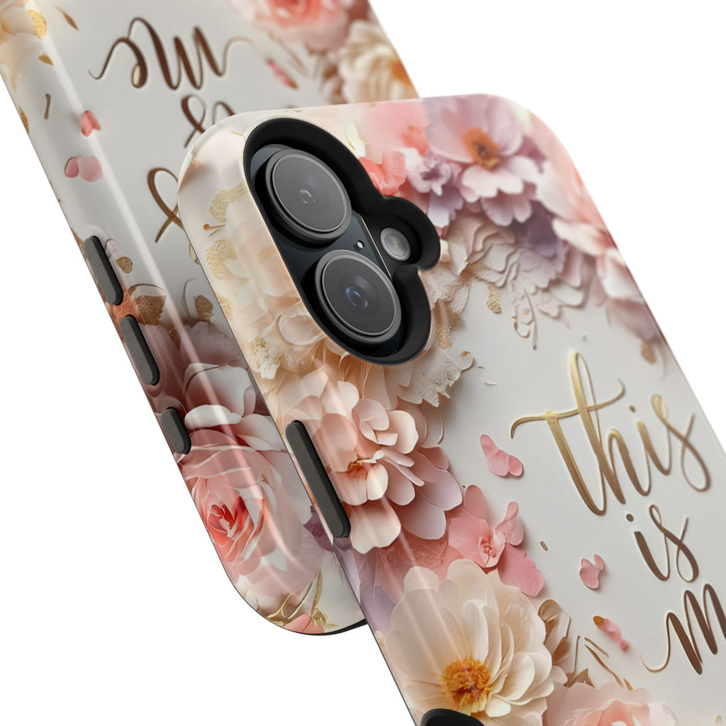 Floral "This Is Me" Phone Case — Impact-Resistant Floral Protective Cover